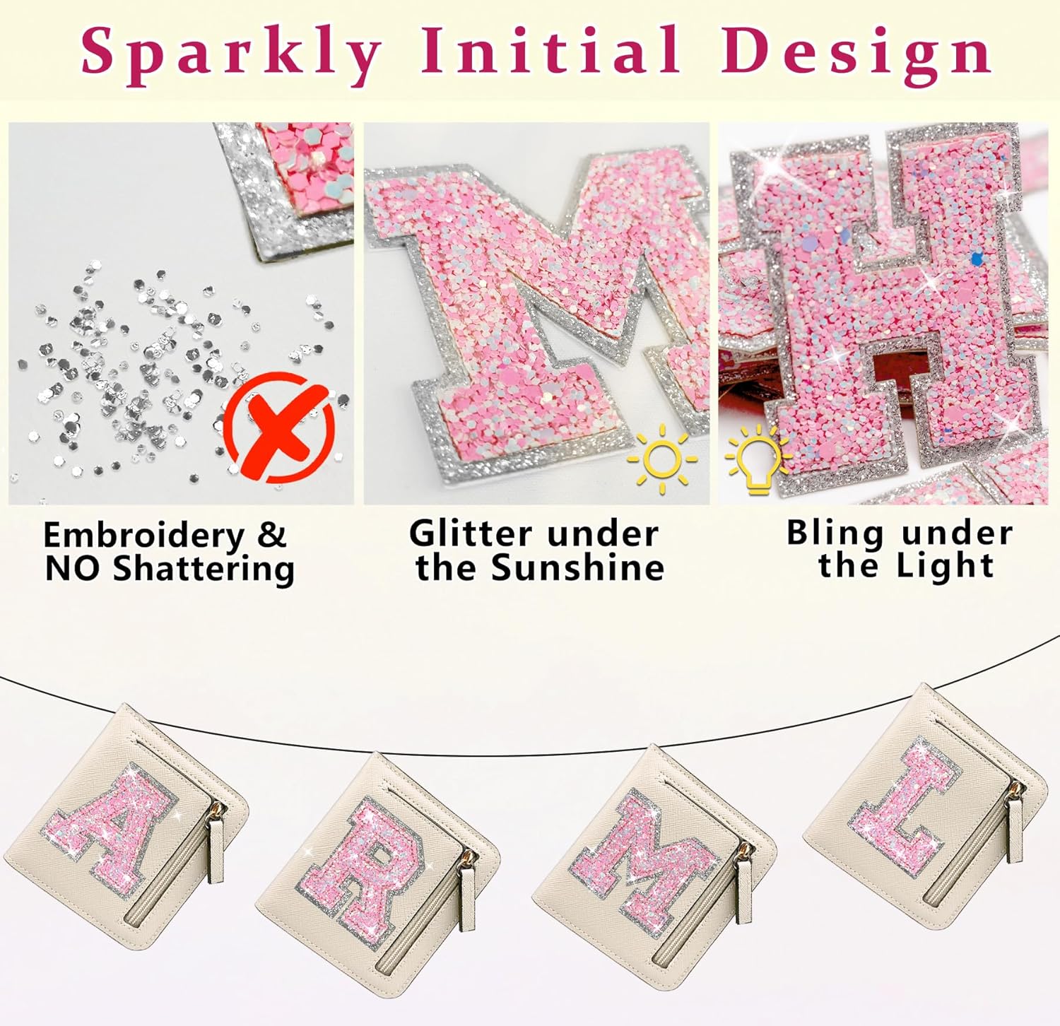 COSHAYSOO İlk RFID Cüzdan Genç Kızlar İçin Küçük Kadınlar Doğum Günü Mezuniyet Noel Hediyesi Preppy Trendy Sevimli Girly Stuff Girly Stuff Seyahat Günlük İhtiyaçlar İki Katlı İnce Değişim Mektup Çanta Krem A
