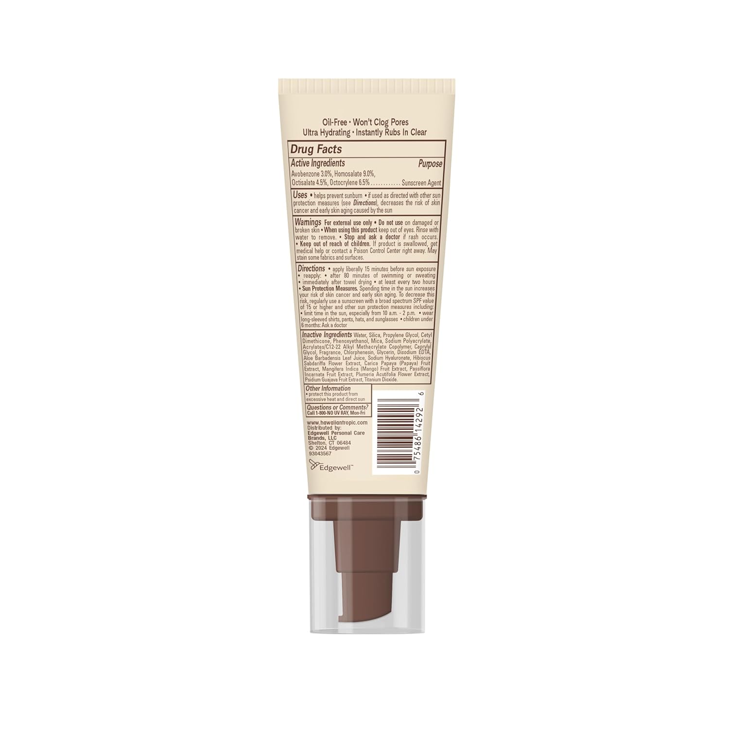 Lozione solare viso Hawaiian Tropic Sheer Touch SPF 60, 2,5 oz | Crema solare per viso, crema solare Hawaiian Tropic, crema solare da viaggio per il viso, crema solare per il viso, crema solare per il viso, 2,5 once