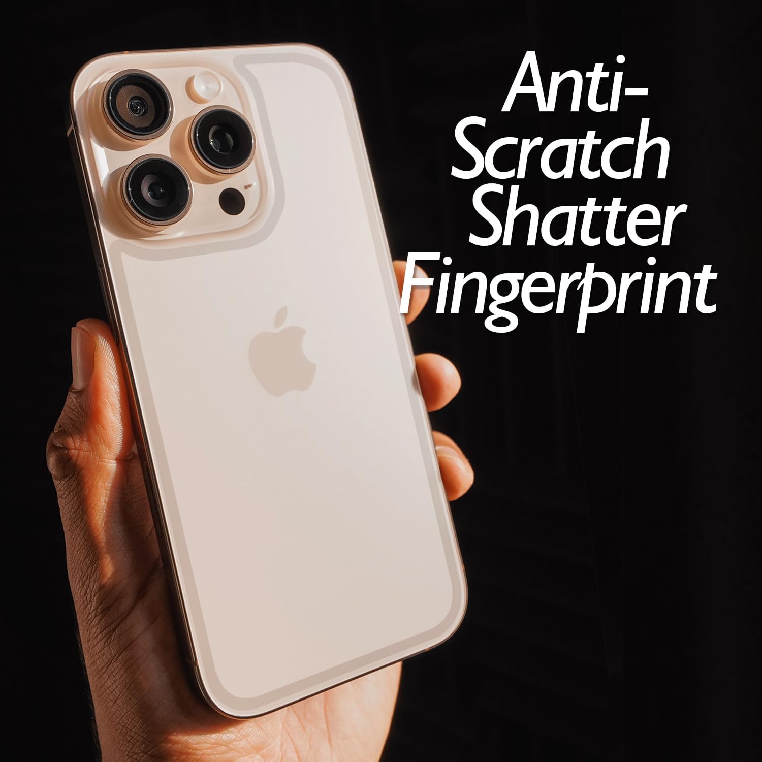 protecteur d'écran arrière pour iPhone 16 Pro Max (lot de 2), protecteur d'écran arrière en verre trempé transparent pour iPhone 16 Pro Max (6,9 pouces)