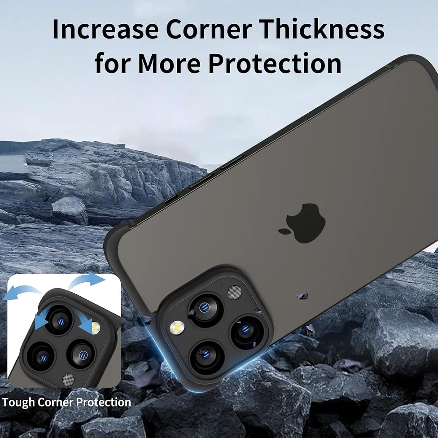 for iPhone 16 Pro Max Case with Camera Lens Protector, No Back Bumper Frameless Design Slim Thin Lightweight Silicone Bumper Cover Compatible with MagSafe Wireless Charging (Gold) · v2