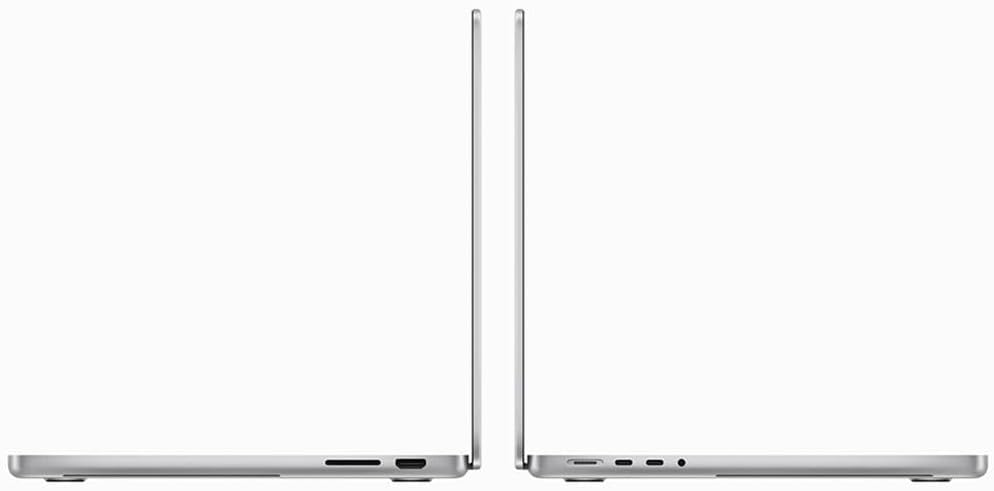 MacBook Pro Apple 14: chip Apple M3 Pro con CPU a 12 core e GPU 18 core, SSD da 1 TB - Nero siderale (argento, SSD da 512 GB)