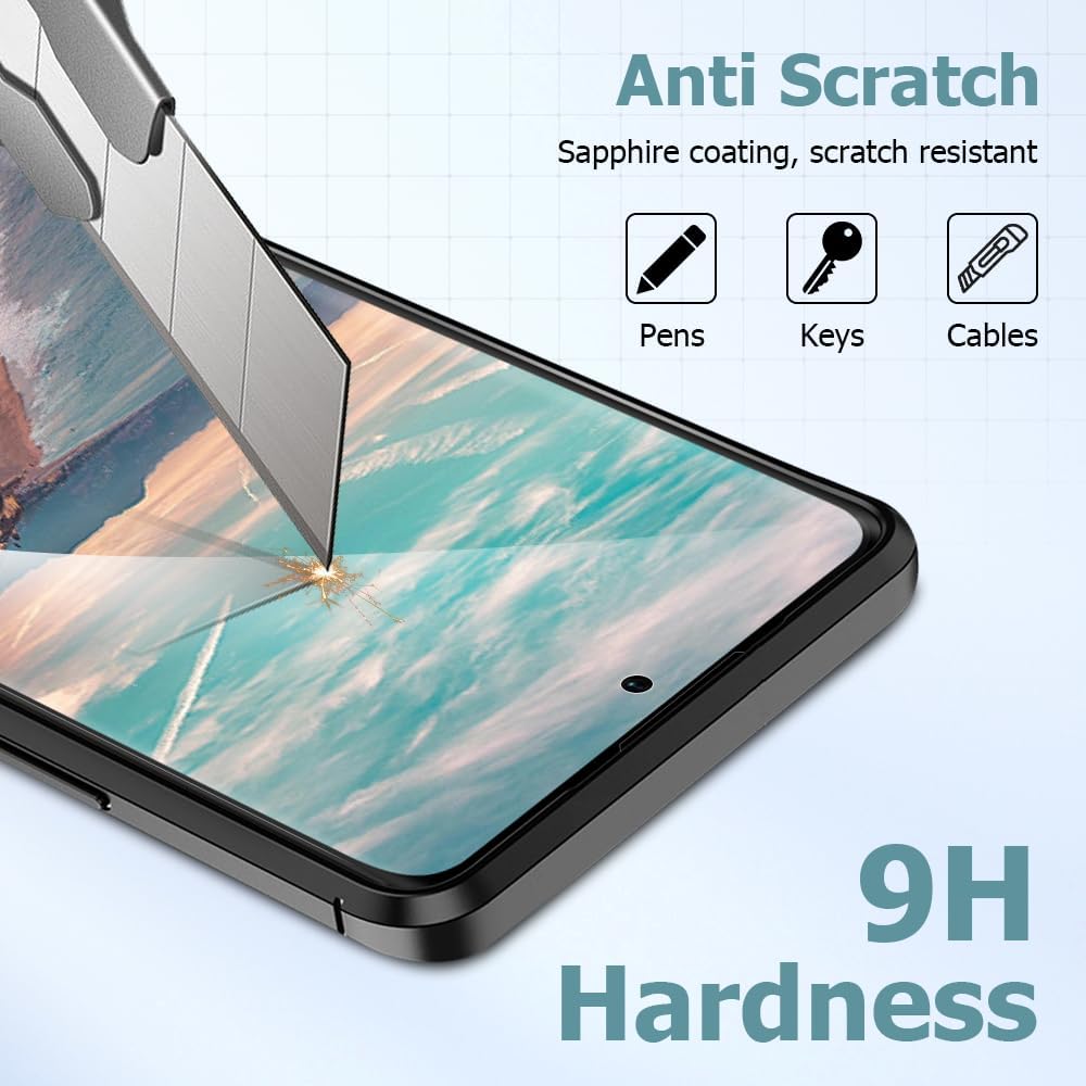 3 2 Pack Galaxy S10 Plus Screen Protector Camera lens film 9H Hardness Tempered Glass Screen Protector Bubble-Free, Easy Installation,Compatible Fingerprint Unlock,for Samsung Galaxy S10 Plus 6.4 Inch