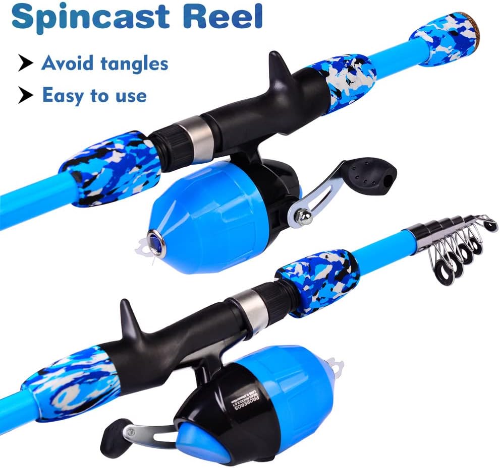 1.5M Beginner Fishing Pole, Portable Telescopic Fishing Poles for Boys and Girls, Fishing Rod and Reel Combo Kit with Tackle Box, Best Fishing Pole for Youth · v4