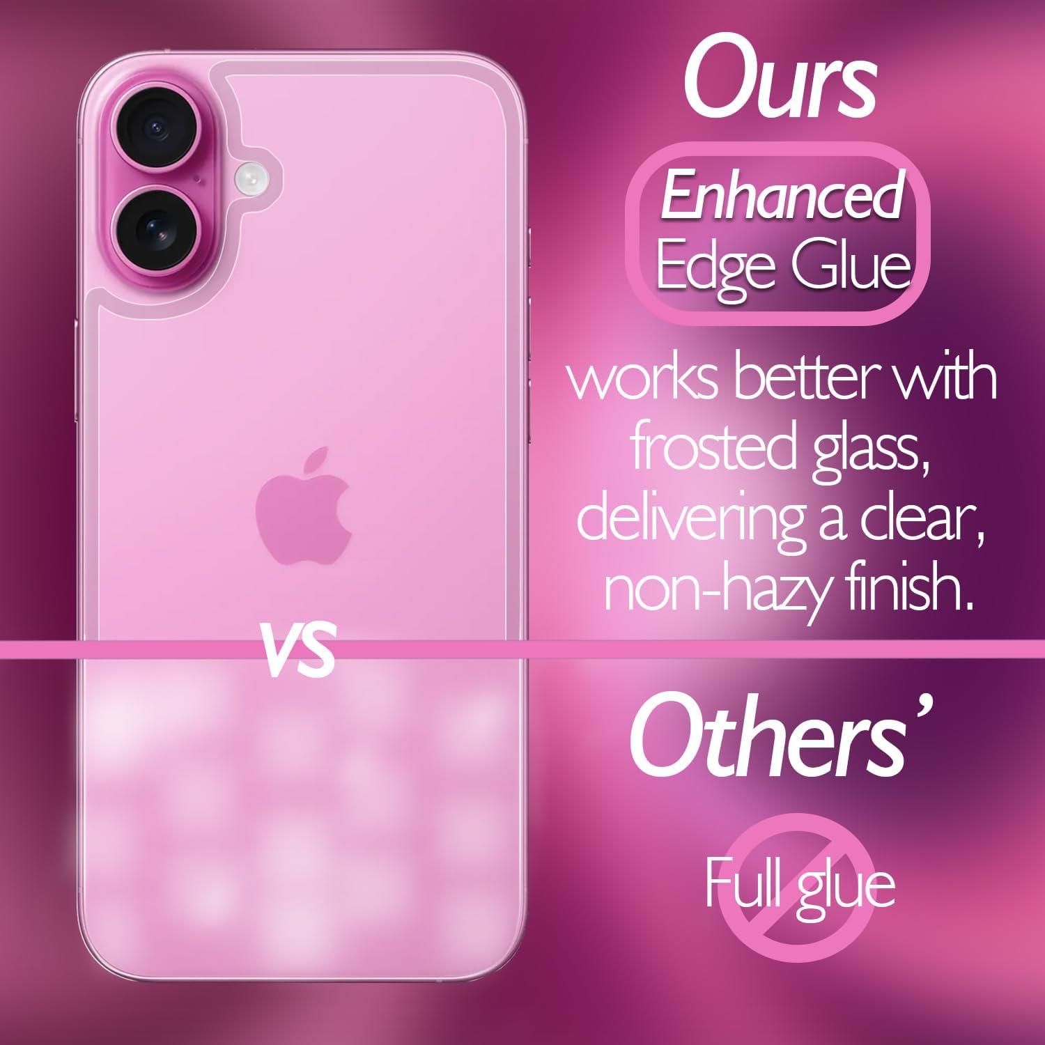 for iPhone 16 Plus Back Glass Protector(2-Pack), iPhone 16 Plus Back Screen Protector Rear Tempered Glass HD Clarity Compatible with iPhone 16 Plus (6.7 inch)