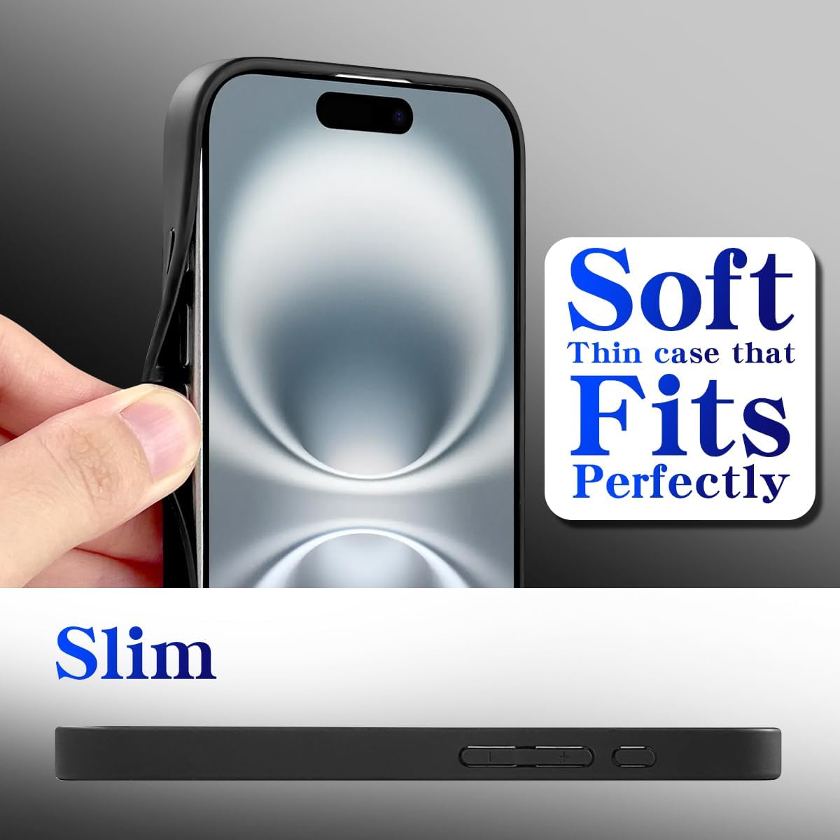 Cavdycidy Mirror Case Compatible with iPhone 16, [Full Camera Protection] [Drop Protection] Shockproof Soft Bumper Protective Slim Phone Case Silver