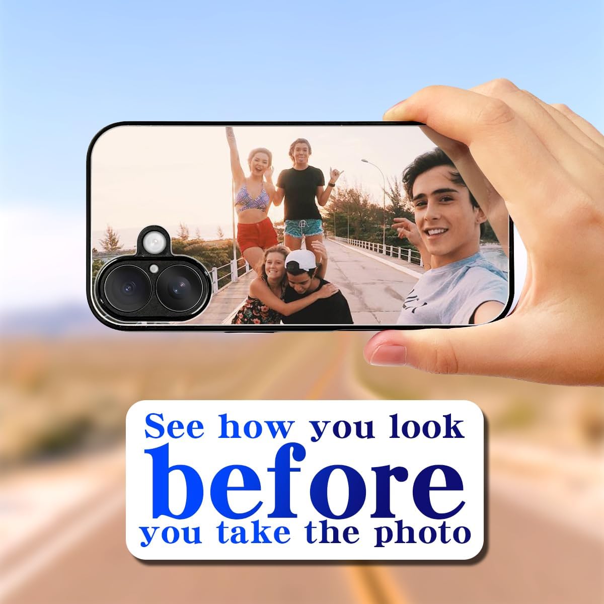 Cavdycidy Mirror Case Compatible with iPhone 16, [Full Camera Protection] [Drop Protection] Shockproof Soft Bumper Protective Slim Phone Case Silver