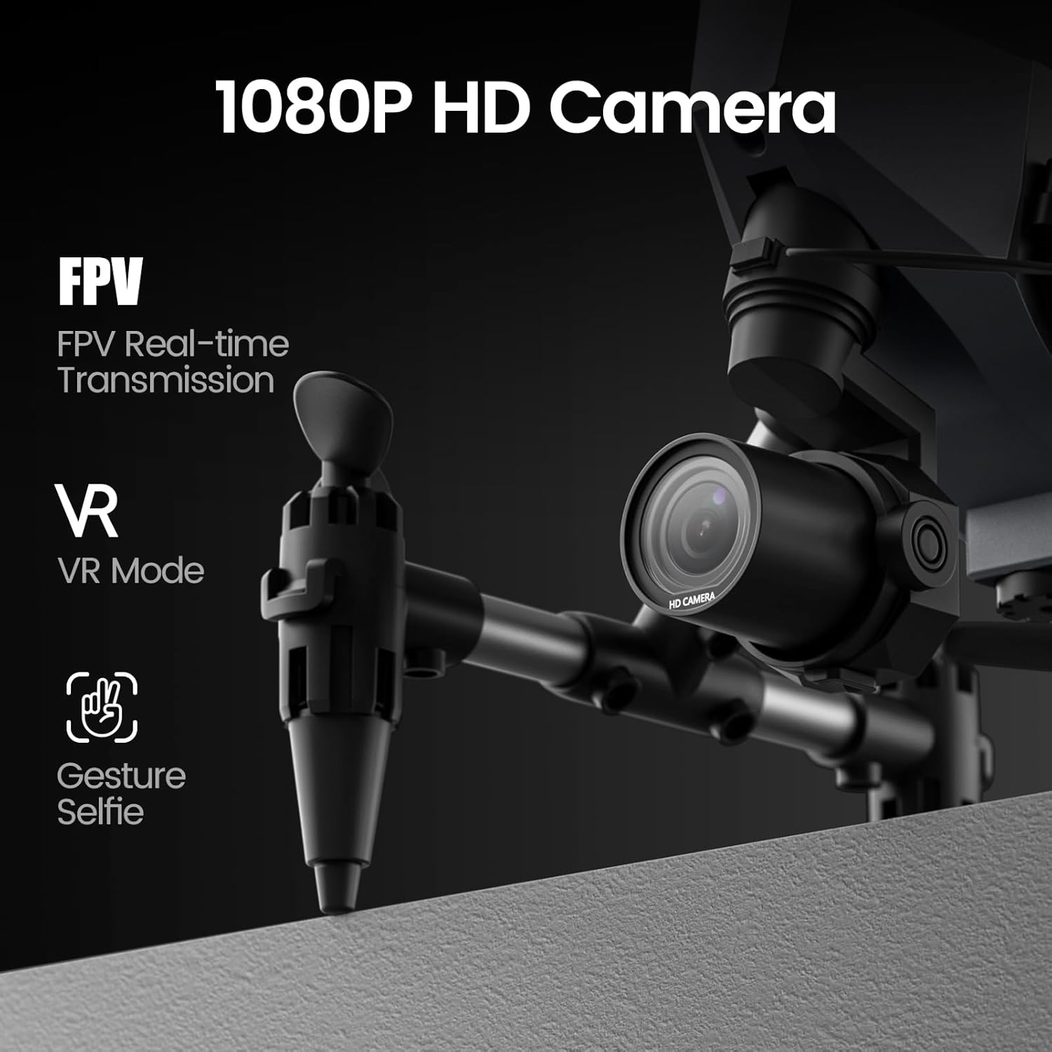 Drone with Camera for Kids 1080P, Wefone Mini Drone for Beginners Adults Small RC Dron HD FPV Quadcopter with Optical Flow Positioning, 3 Batteries, 3D Flip, One Key Start, Toy Gifts for Boys Girls · v4
