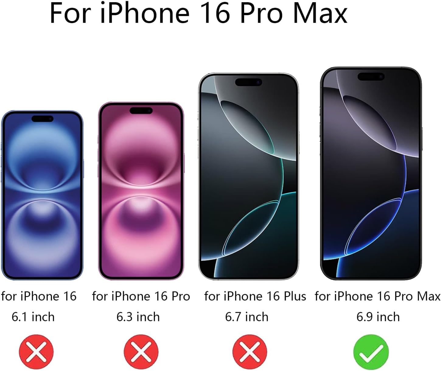 2 Pack Anti-Blue Privacy Tempered Glass for iPhone 16 Pro Max Mirror Anti-Spy Screen Protector Film Electroplated Gold 6.9 inch