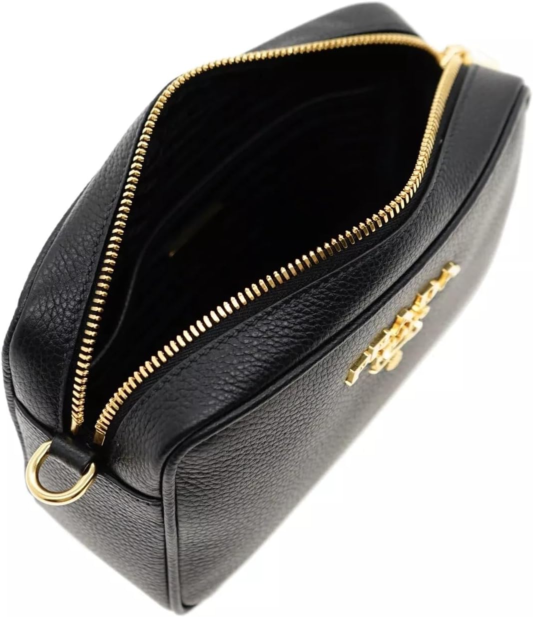 Borsa a tracolla in pelle Prada Milano nera 1BH096