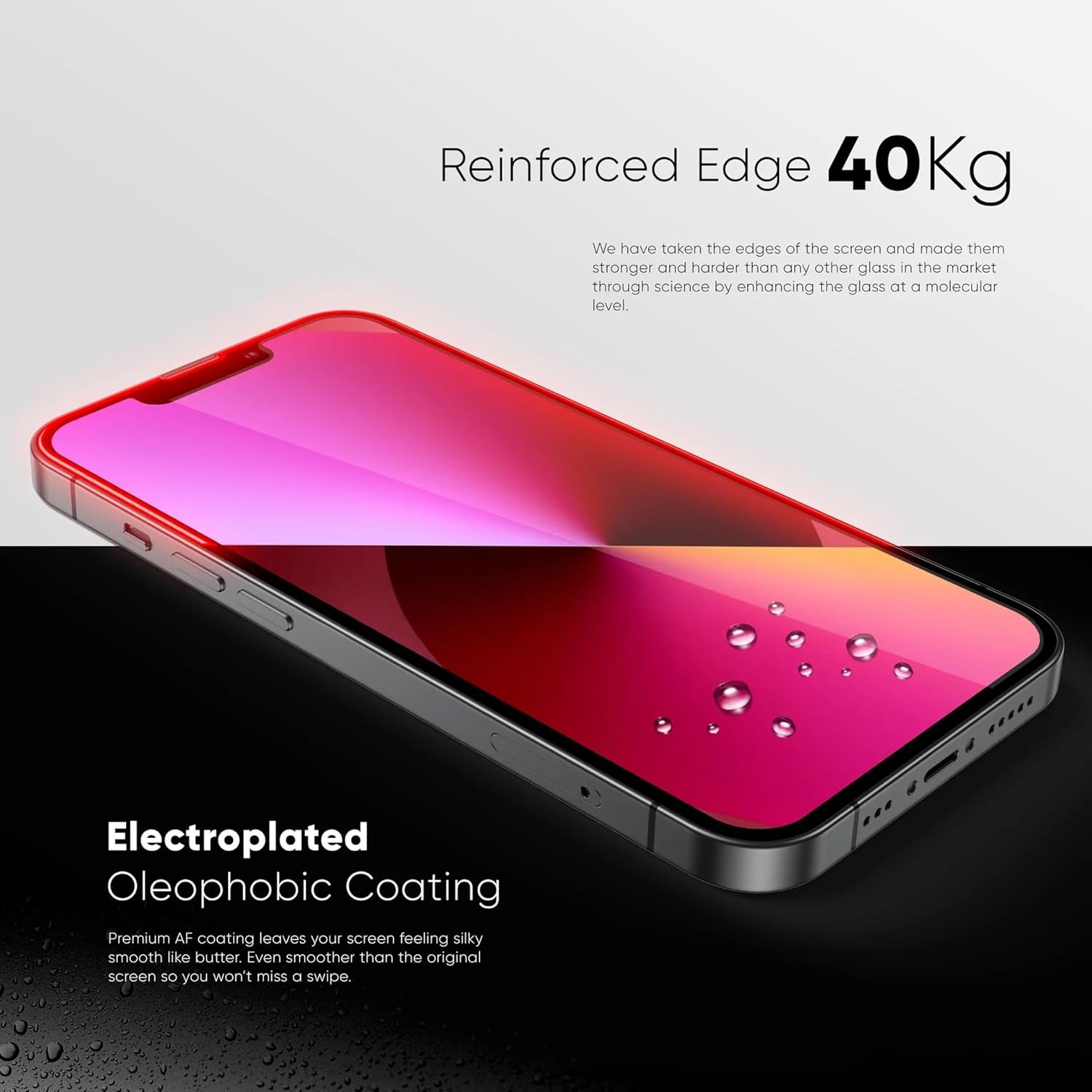 FLOLAB NanoArmour ONETIME PRO for iPhone 16 Pro Max Screen Protector, Anti-Reflective,PolarSpectra Anti-Rainbow, Tempered Glass, Ultra Clear, Infinity Edge, Easy Install, Dust-Free, Scratch Resistant · v2
