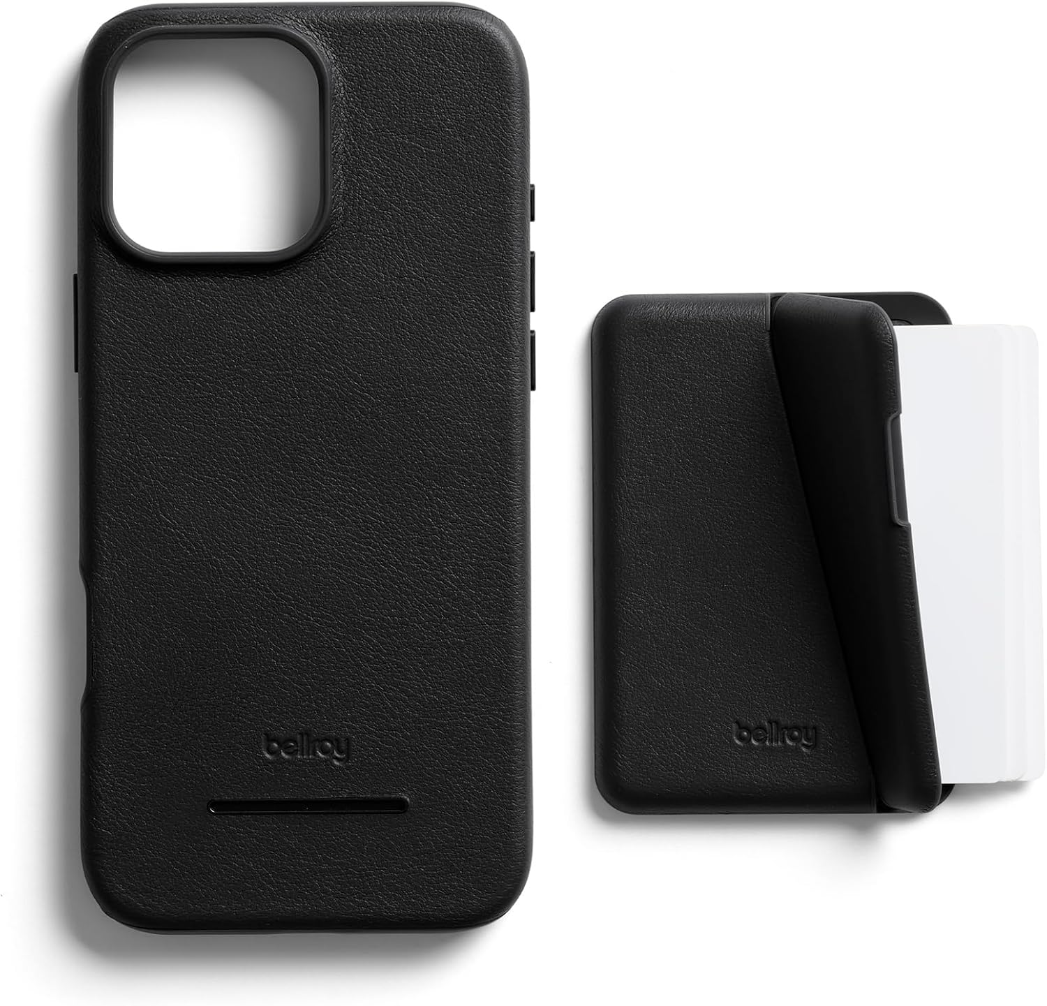 Custodia a portafoglio Bellroy Mod per iPhone 16 Pro Max (custodia sottile in pelle per iPhone, portafoglio per telefono) - nera