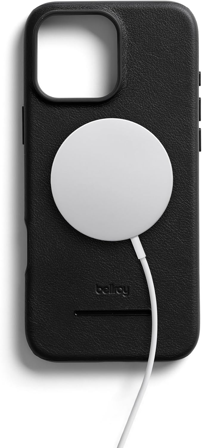 Custodia a portafoglio Bellroy Mod per iPhone 16 Pro Max (custodia sottile in pelle per iPhone, portafoglio per telefono) - nera