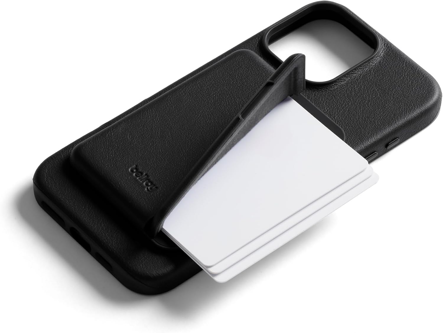 Custodia a portafoglio Bellroy Mod per iPhone 16 Pro Max (custodia sottile in pelle per iPhone, portafoglio per telefono) - nera