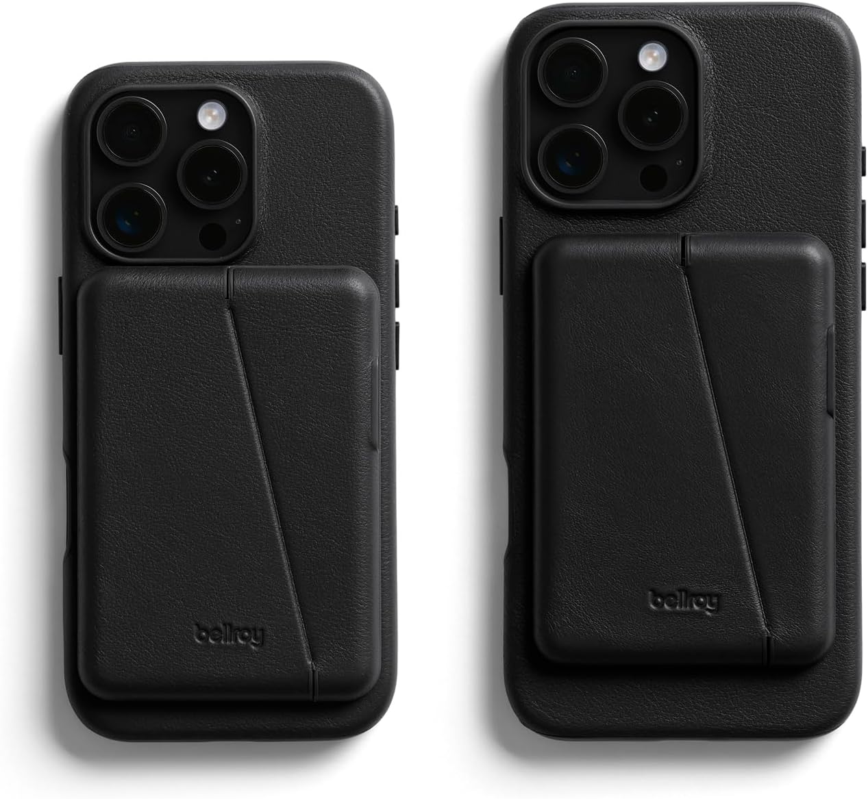 Custodia a portafoglio Bellroy Mod per iPhone 16 Pro Max (custodia sottile in pelle per iPhone, portafoglio per telefono) - nera