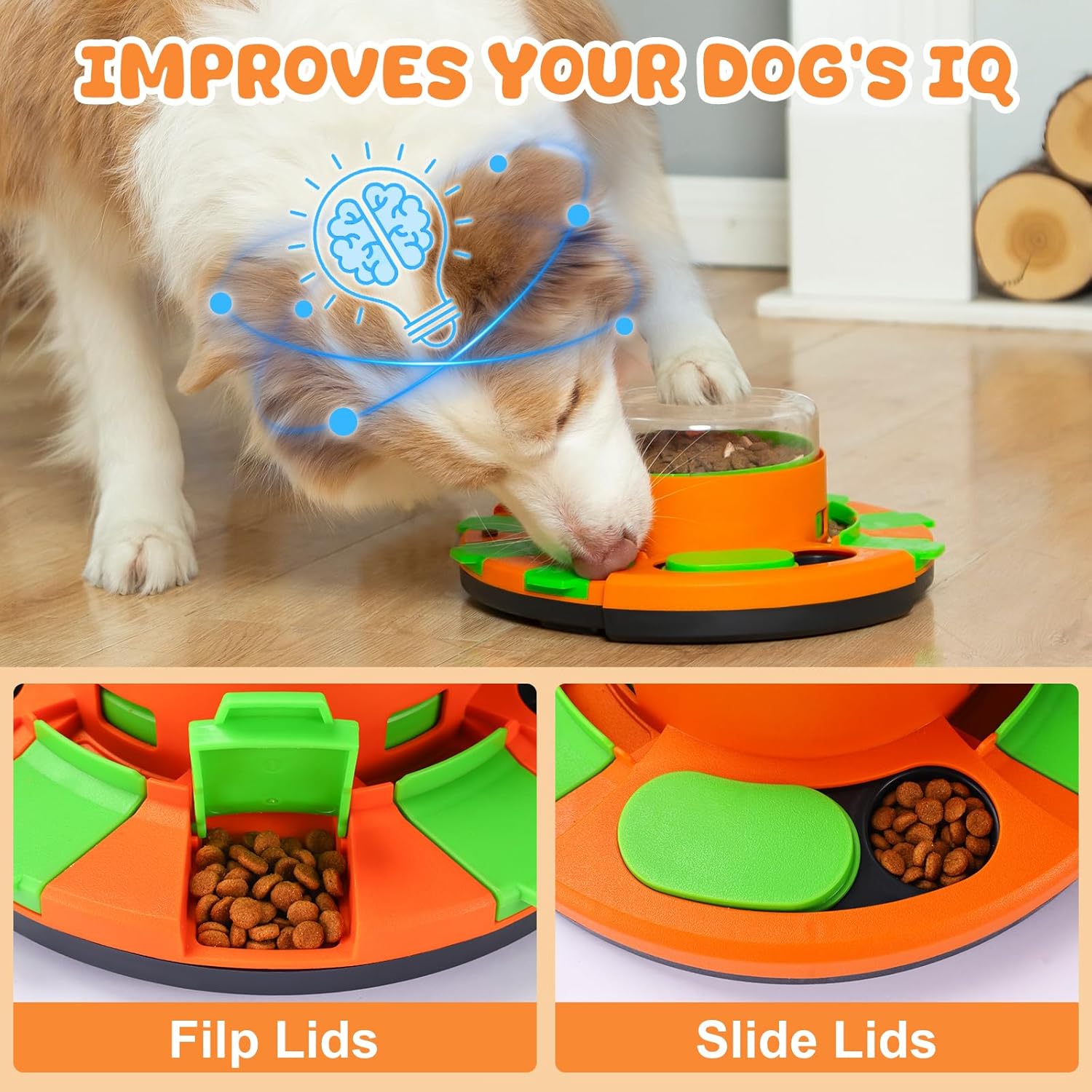 Dog Puzzle Toys Dog Slow Feeder Treat Puzzle, Interactive Enrichment Toys for Dog, Dog Food Dispenser for Boredom and Mental Stimulation · v7