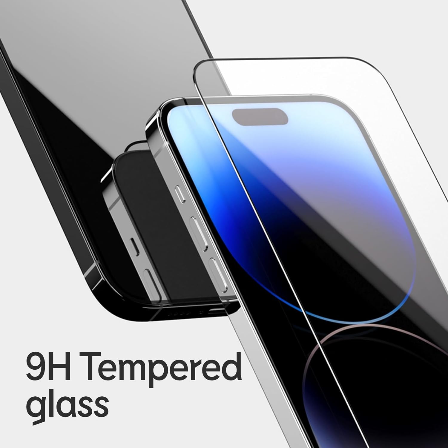 RhinoShield 9H Tempered Glass Screen Protector Compatible with iPhone 16 Pro Max | High Transparency, Scratch and Blue Light Resistant, 3D Curved Full Coverage, Installation Tool Included · v2