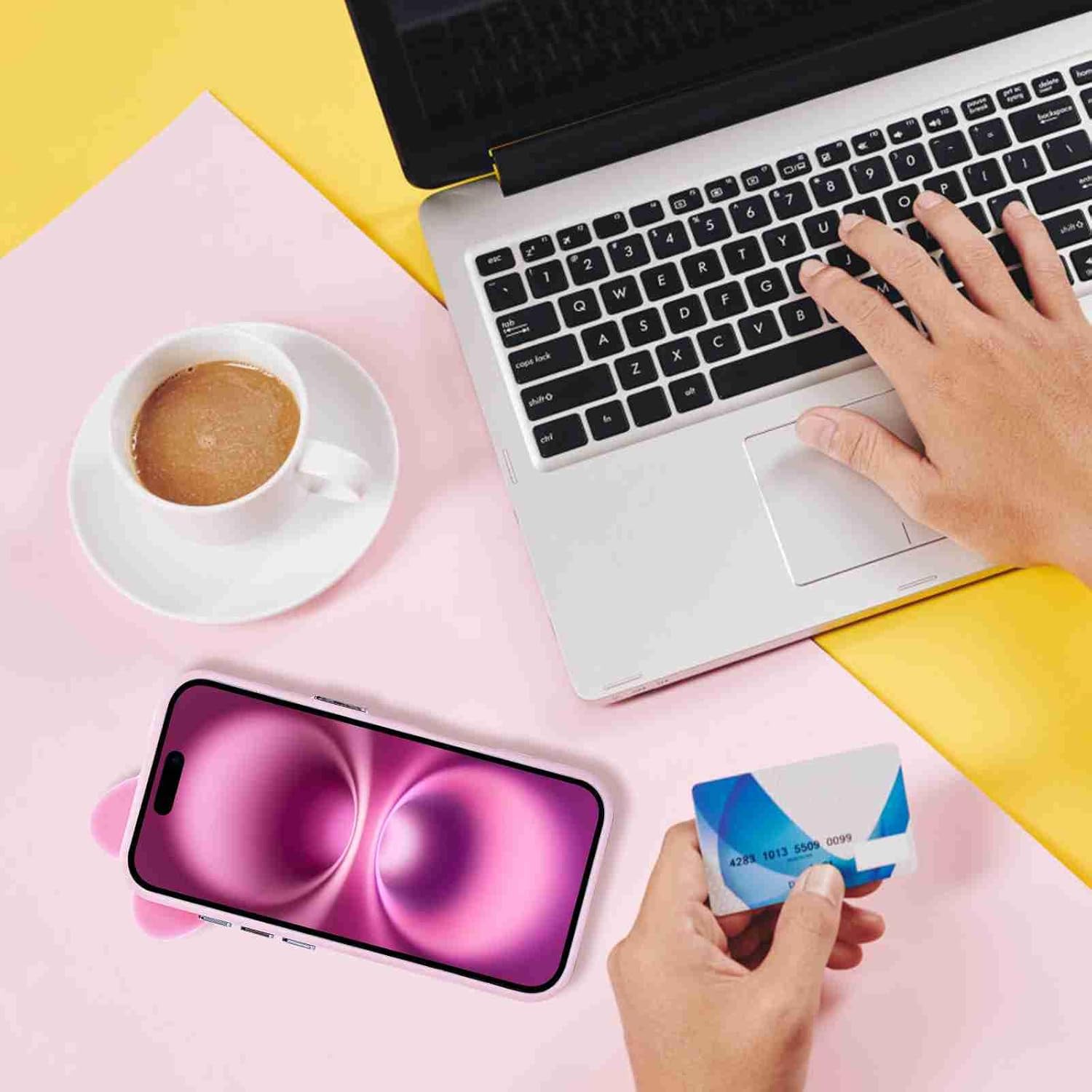Kompatibel mit der iPhone 16-Hülle, niedliches 3D-Bowknot-Design, weiche, stoßfeste Silikonhülle für iPhone 16 6.1 2024, Rosa