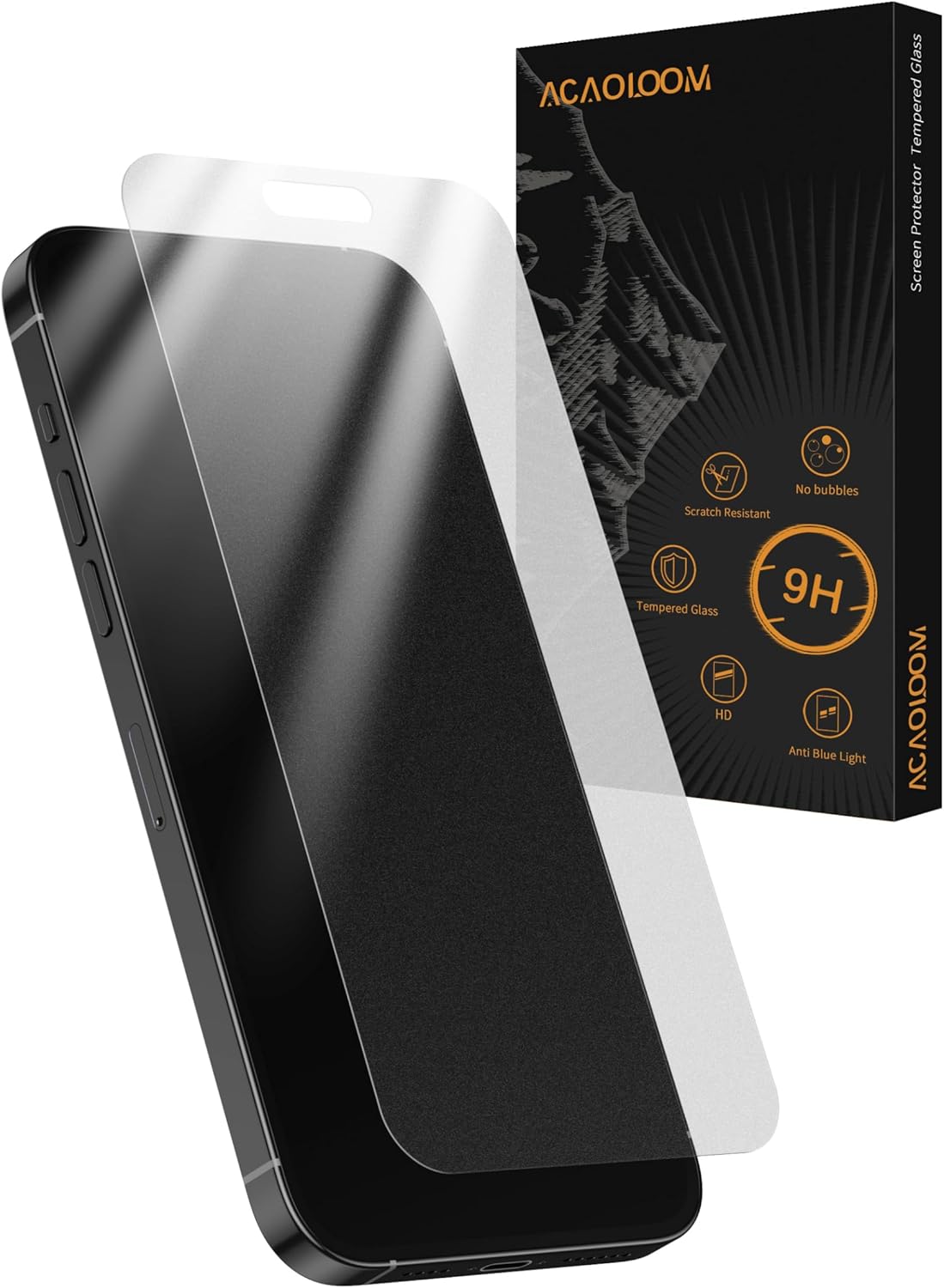 Compatible for iPhone 16 Matte Screen Protector 6.1 inch, Anti Glare Anti Fingerprint Screen Protector Tempered Glass Easy Installation