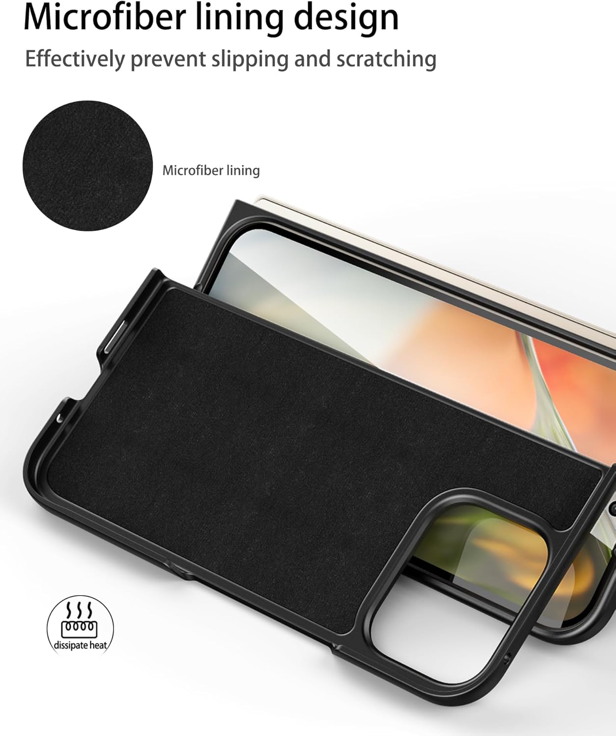جراب Foluu لهاتف Google Pixel 9 Pro Fold، مع واقي شاشة مدمج أمامي، جراب واقٍ رفيع للغاية من الجلد الصناعي الصلب من البولي كربونات لهاتف Google Pixel 9 Pro Fold 2024 (بني)