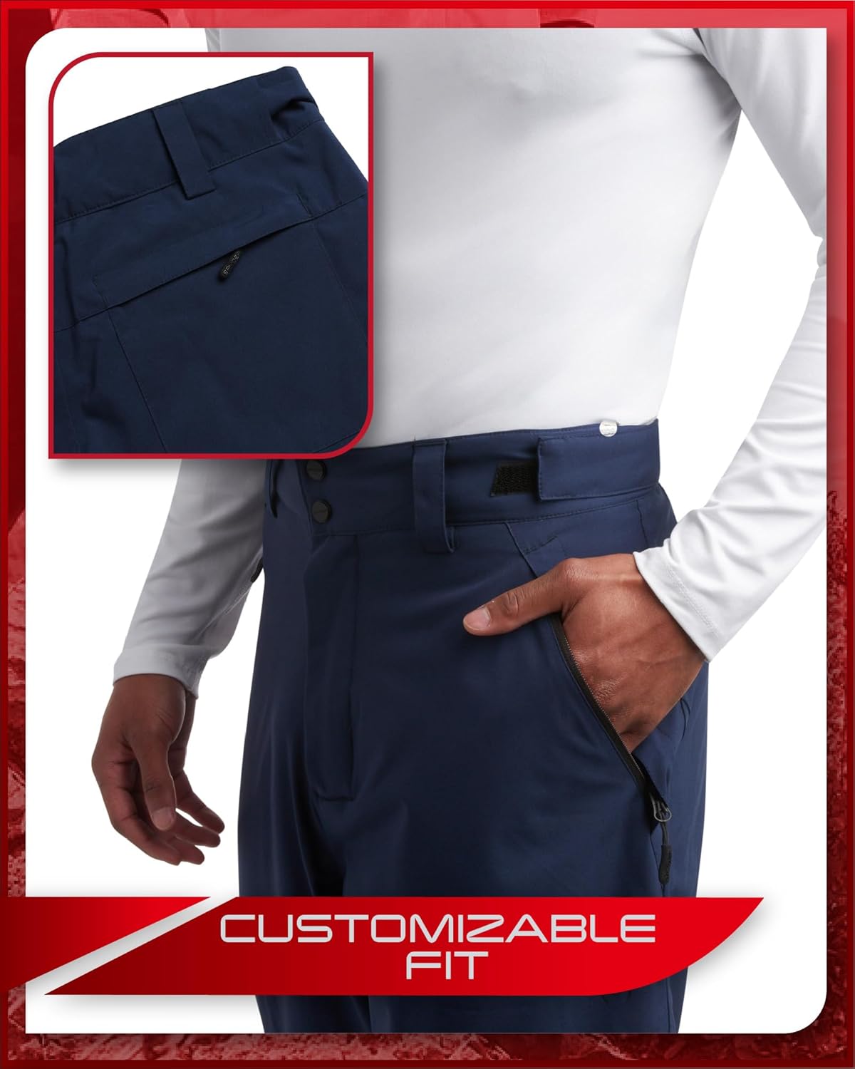 Spyder Mens Snow Pants - High-Performance Comfort Stretch Insulated Ski Pants - Cozy Winter Pants for Men (S-XXL) · v2