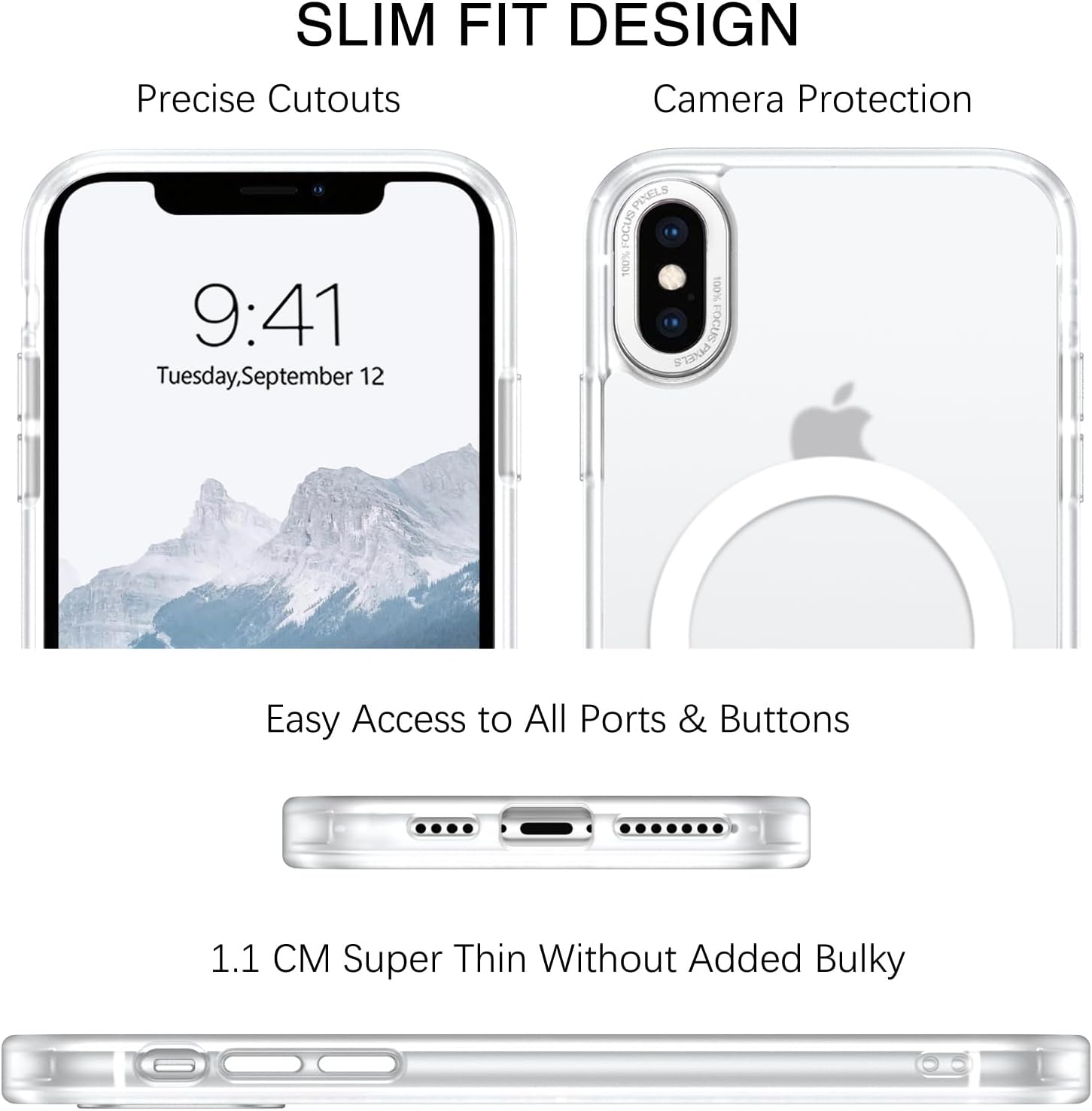 BENTOBEN for iPhone Xs Max Case [Compatible with Magsafe] Translucent Matte Magnetic iPhone Xs Max Phone Case Slim Thin Shockproof Women Men Protective Cases Cover for iPhone Xs Max 6.5 2018, White