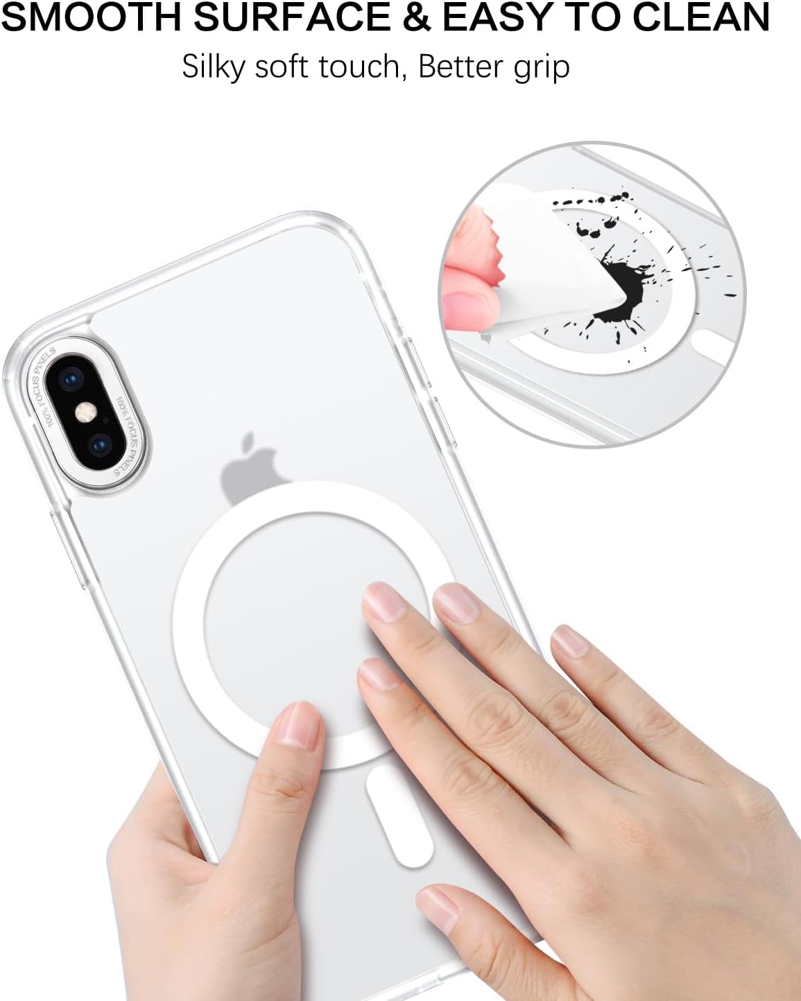 BENTOBEN for iPhone Xs Max Case [Compatible with Magsafe] Translucent Matte Magnetic iPhone Xs Max Phone Case Slim Thin Shockproof Women Men Protective Cases Cover for iPhone Xs Max 6.5 2018, White