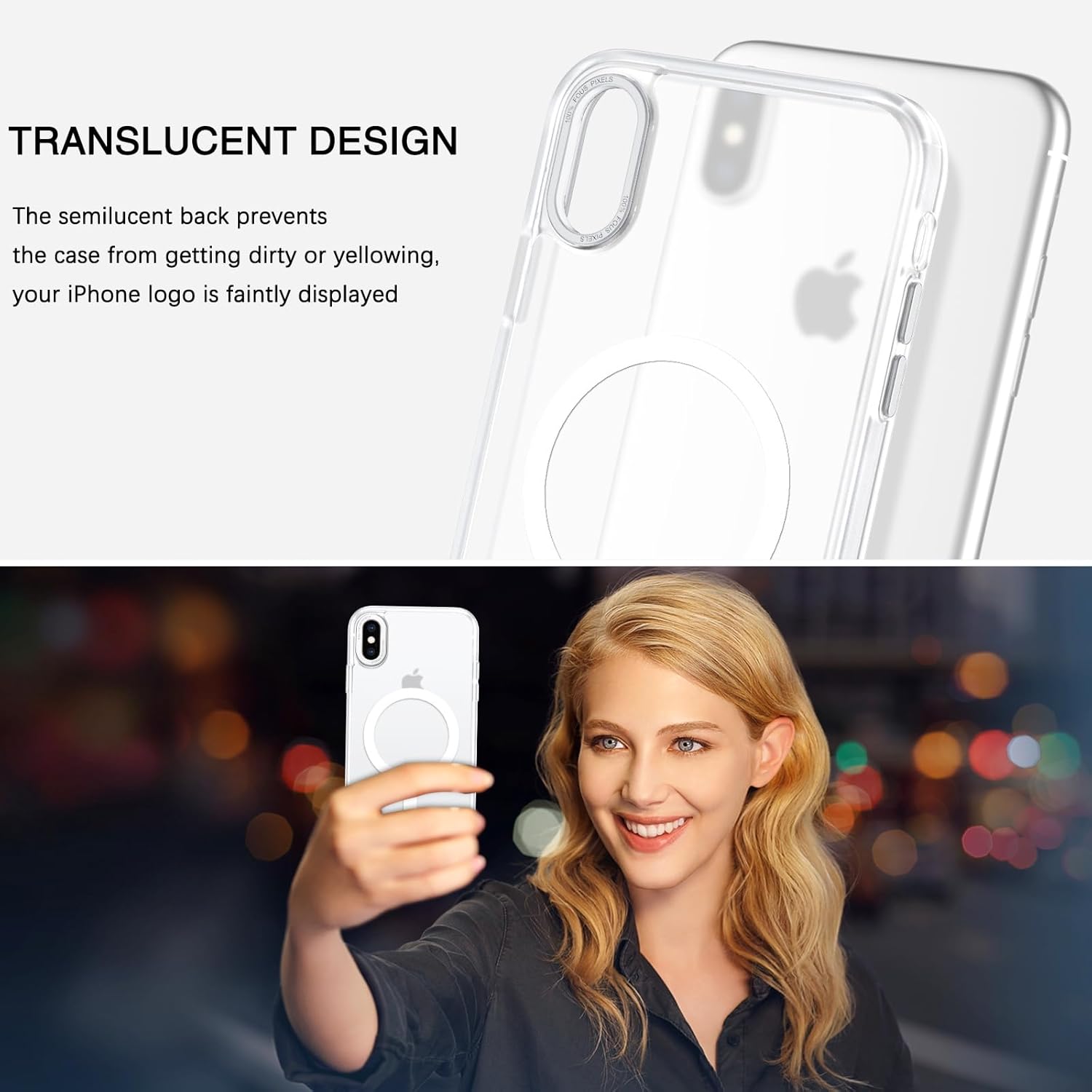 BENTOBEN for iPhone Xs Max Case [Compatible with Magsafe] Translucent Matte Magnetic iPhone Xs Max Phone Case Slim Thin Shockproof Women Men Protective Cases Cover for iPhone Xs Max 6.5 2018, White