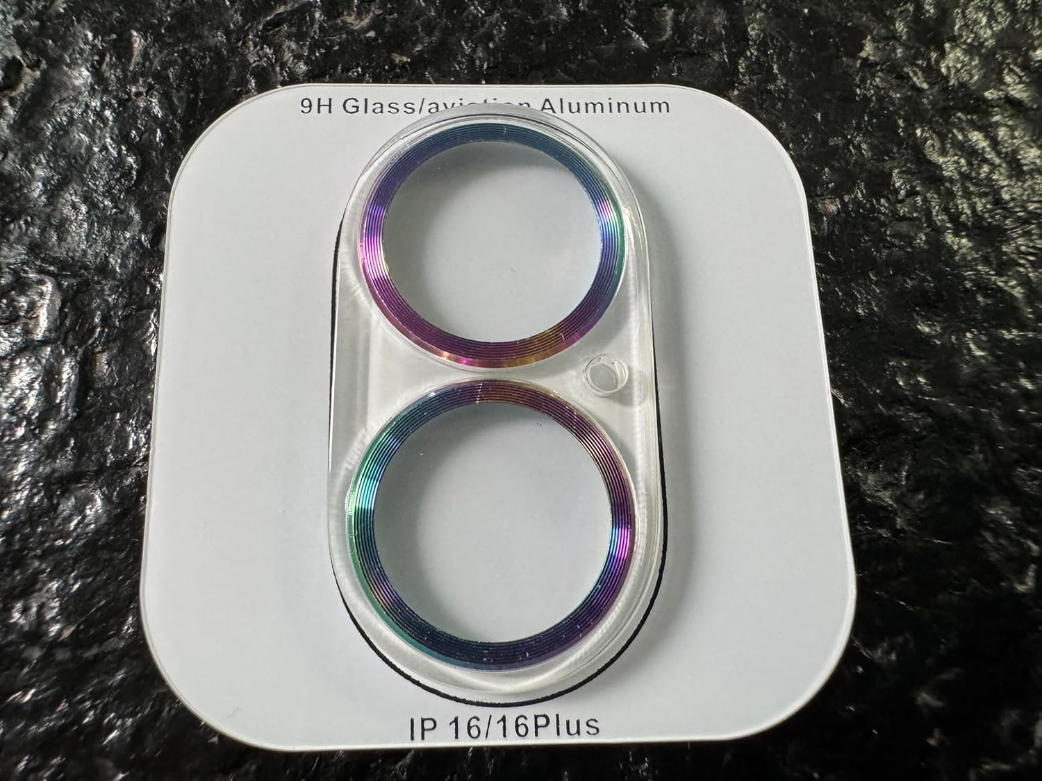 Lot de 3 protecteurs d'objectif pour iPhone 16 et 16 Plus, verre trempé, Ultra HD, dureté 9H, anti-rayures, compatible avec les coques, facile à installer [Cela n'affecte pas les photos de nuit]