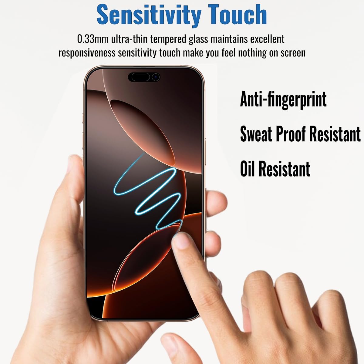 4 Pack Tempered Glass Privacy Screen Protector for iPhone 16 Pro Max [6.9 inch], Sensor Protection, Dynamic Island Compatible, 9H Tempered Glass Film, Anti-Scratch, Case Friendly, Easy Installation, Bubble Free, Case Friendly