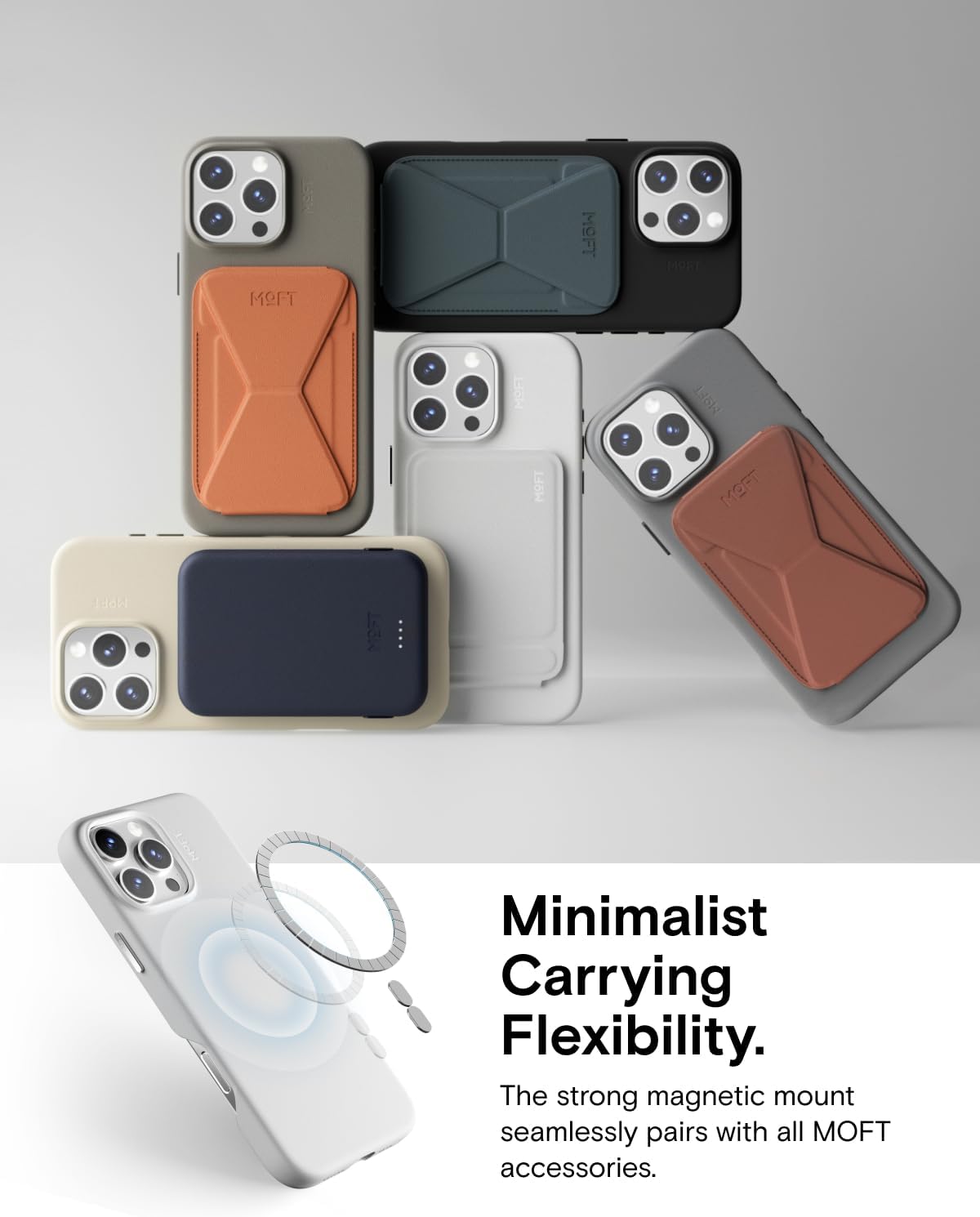 MOFT Snap Case MOVAS™ for iPhone 16 Pro Max Case, Compatible with MagSafe, Magnetic Premium Vegan Leather Phone Case with Smooth Feeling, Enduring Color Minimalist 6.9 inch Protective Case, Taupe