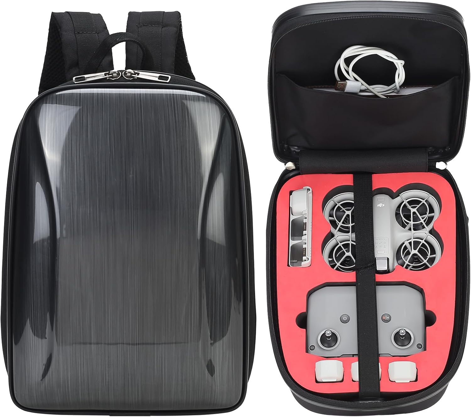 Hard Backpack Case for DJI Neo - Portable Waterproof Hardshell Backpack for DJI Neo Fly More Combo Drone and Accessories · v3