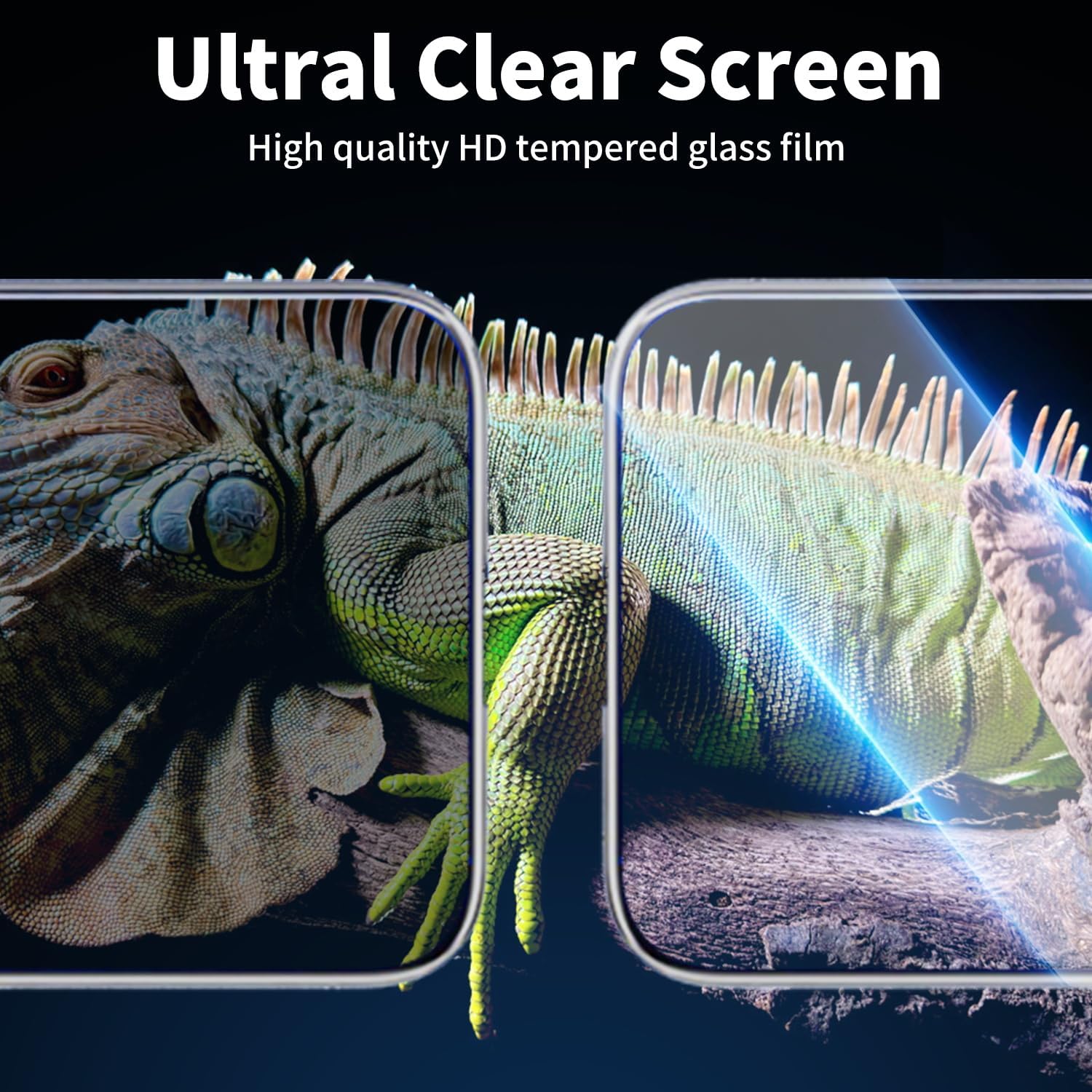 Protecteur d'écran 3D HD pour iPhone 16, protecteur 3D HD en verre trempé, couverture complète de l'écran, installation facile, compatible avec les coques (6,1 pouces)