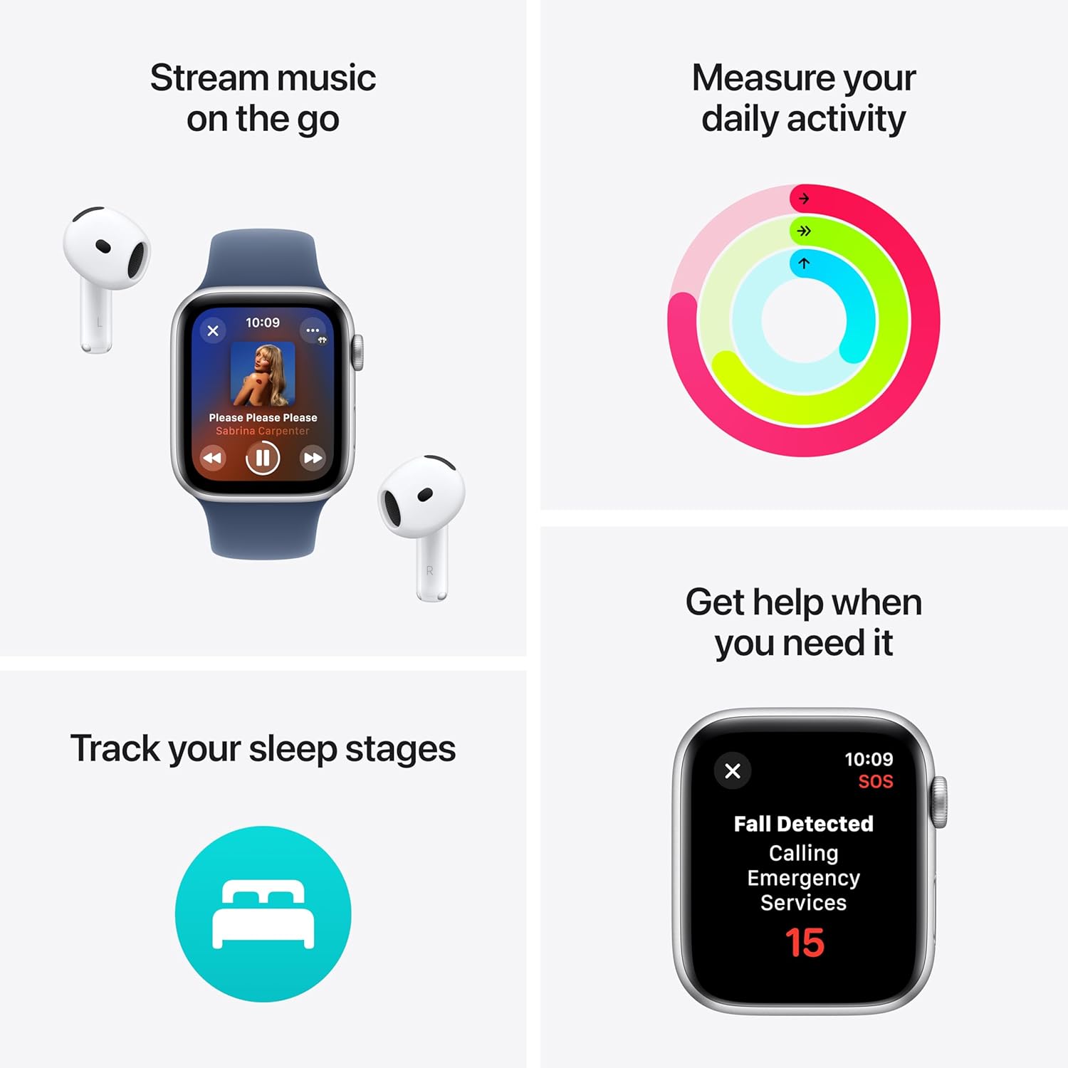 Apple Watch SE (2nd Gen) [GPS   Cellular 44mm] Smartwatch with Aluminum Case with Silver Sport Loop. Fitness  Sleep Tracker, Crash Detection, Heart Rate Monitor, Retina Display, Carbon Neutral · v11