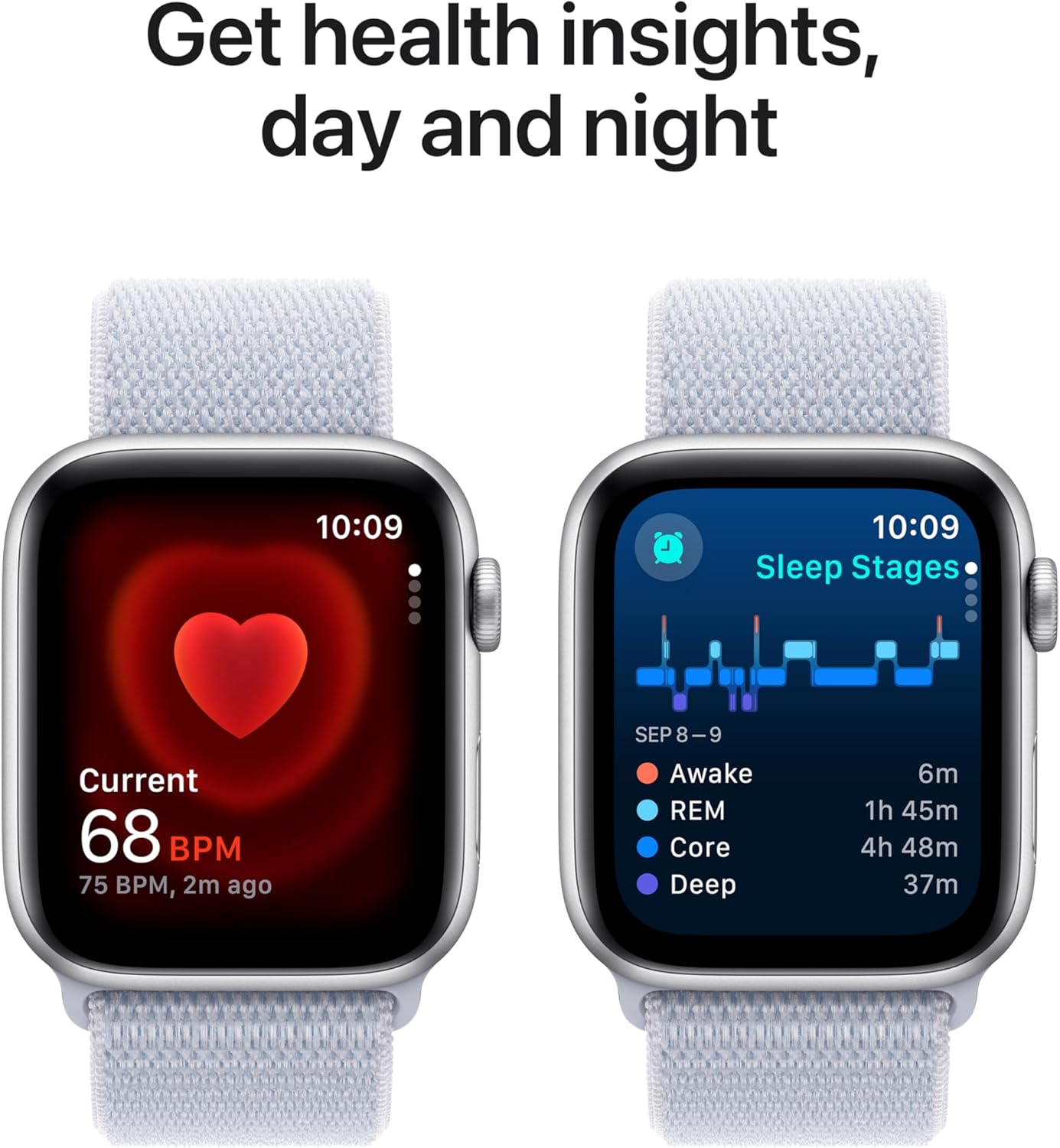 Apple Watch SE (2nd Gen) [GPS   Cellular 44mm] Smartwatch with Aluminum Case with Silver Sport Loop. Fitness  Sleep Tracker, Crash Detection, Heart Rate Monitor, Retina Display, Carbon Neutral · v11