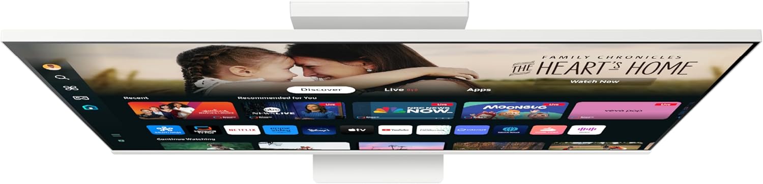 SAMSUNG 32-Inch M8 (M80D) Series 4K UHD Smart Monitor with Streaming TV, Speakers, HDR10 , AI Upscaling, USB-C, Ergonomic Stand, SlimFit Camera, Gaming Hub, LS32DM801UNXZA, 2024 (Renewed) · v12