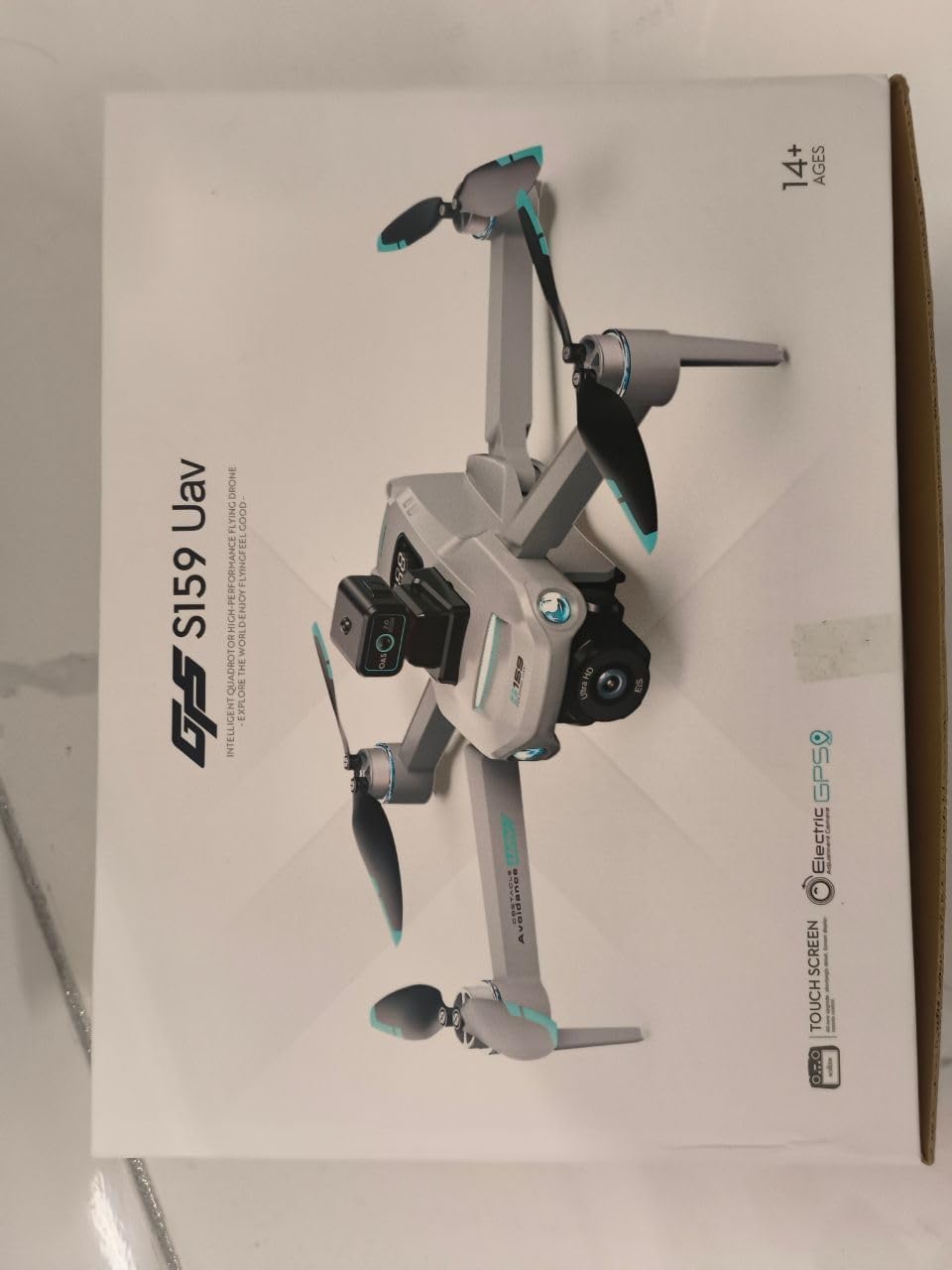 Drone 4K con controller dello schermo, drone quadricottero RC FPV WiFi 5G per adulti, drone GPS intelligente con 50 minuti di tempo di volo più lungo, prevenzione degli ostacoli, decollo/atterraggio con un tasto, Follow Me e scheda SD 8G inclusa