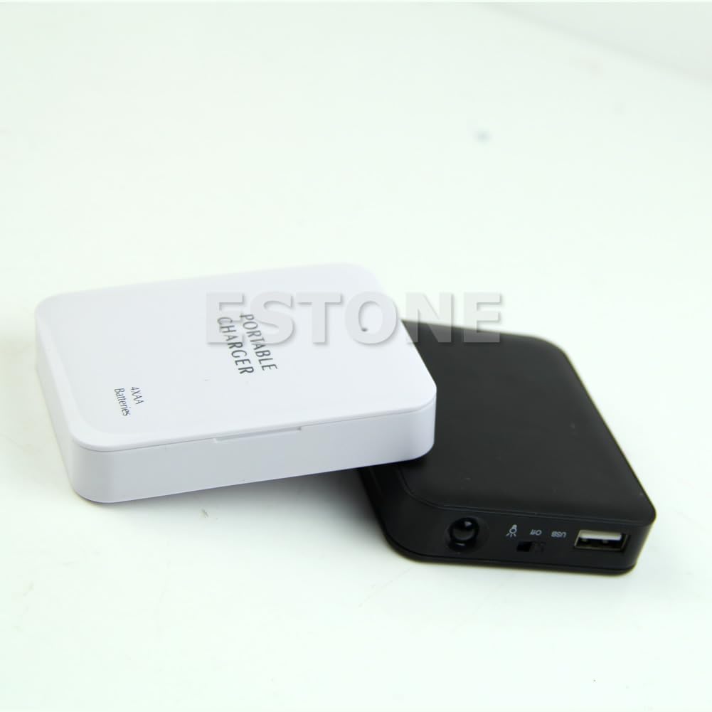 1 batterie externe USB, 4 piles AA, chargeur d'urgence pour étui et téléphone portable