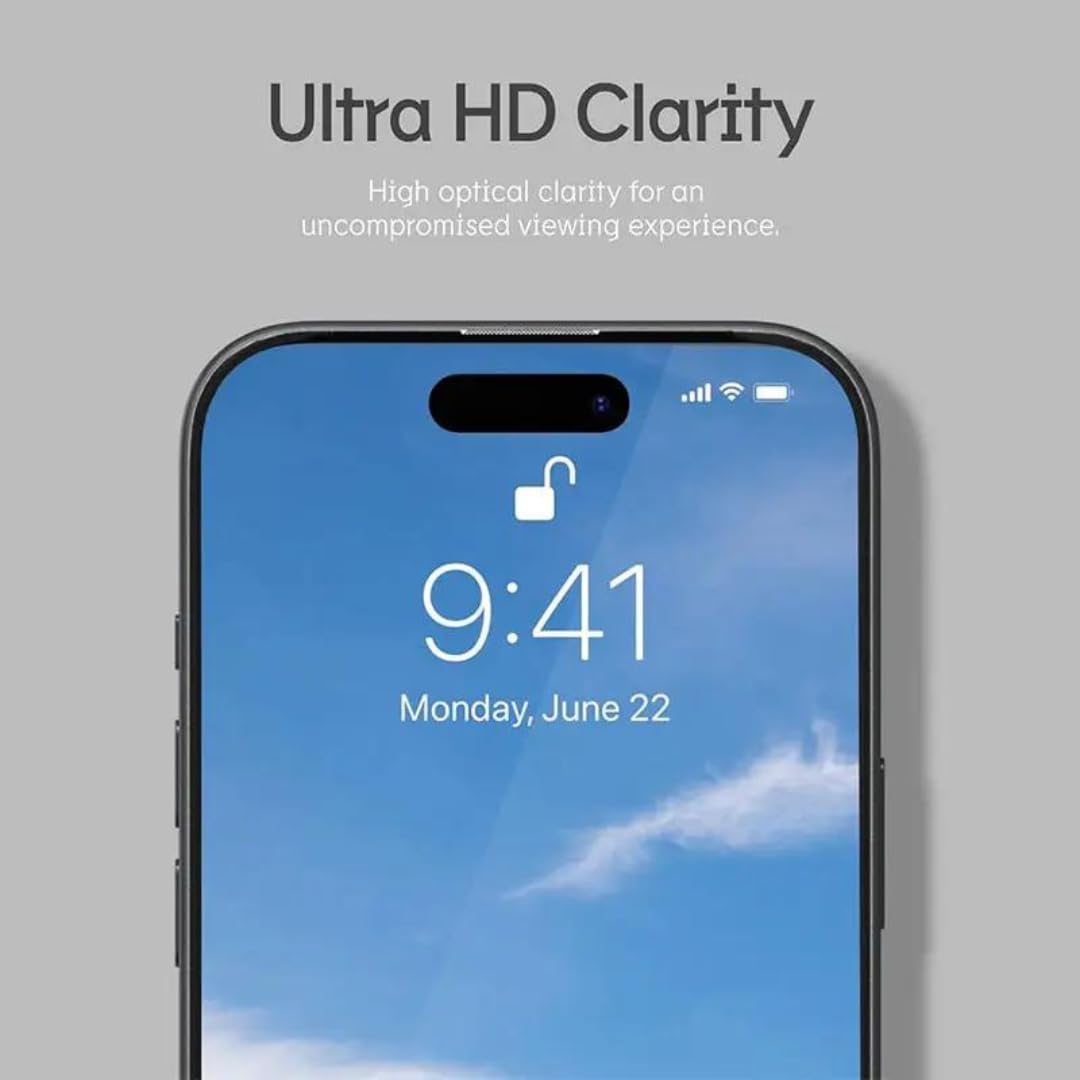 JETa Imports - For iPhone 16 Pro Max/16 Screen Protector ESD Anti-Static - Tempered Glass 9H Hardness HD Clear - Full Coverage 3 Pack (iPhone 16 Pro) · v2