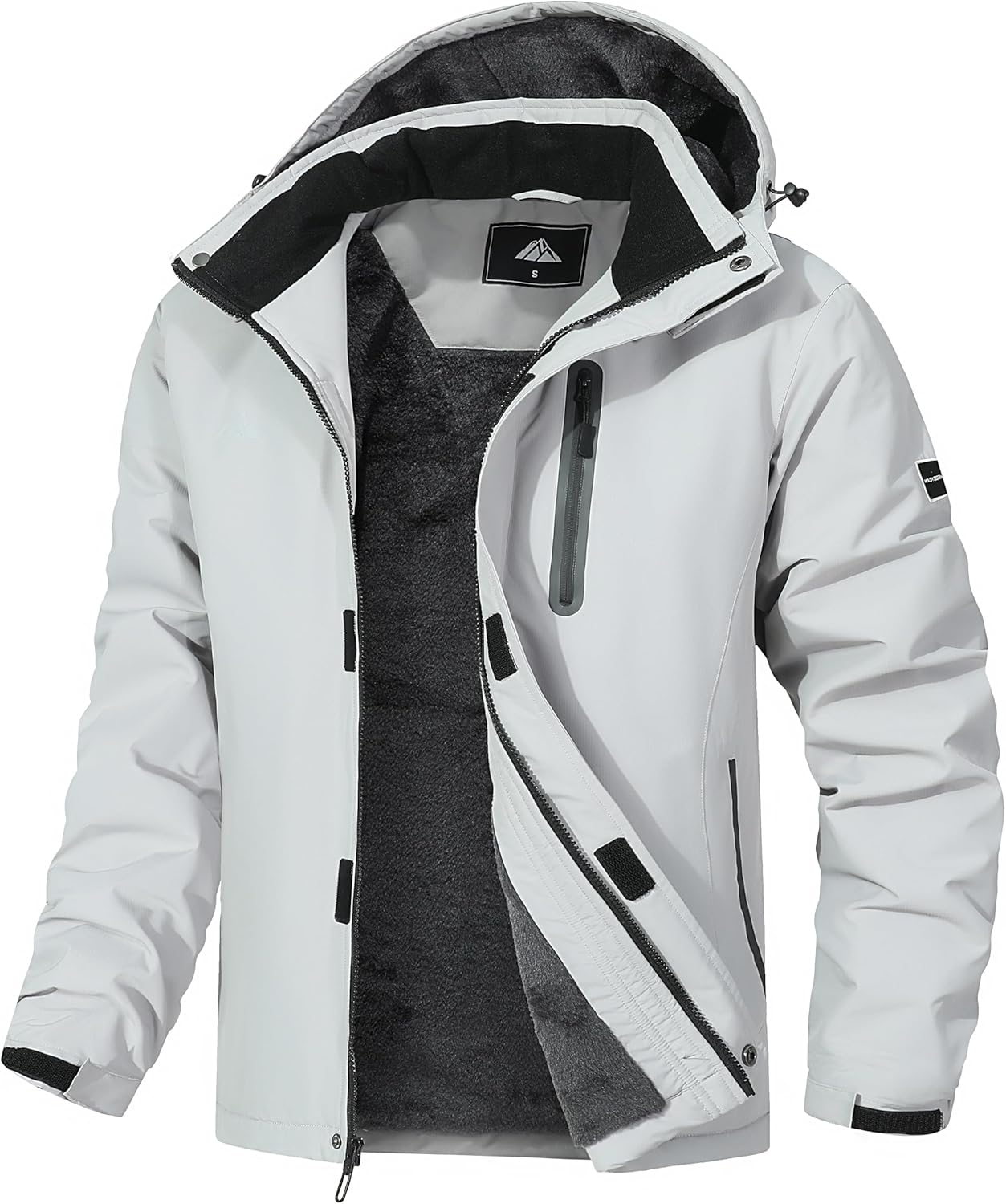 Mens Mountain Ski Jacket Warm Winter Snow Coat Waterproof Snowboarding Jacket Outdoor Windbreaker Hooded for Hiking · v2