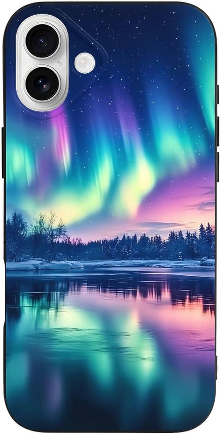 Northern Lights Compatible for iPhone 16 Plus Case Soft Protective Phone Case Phone Cover Women Men · v2
