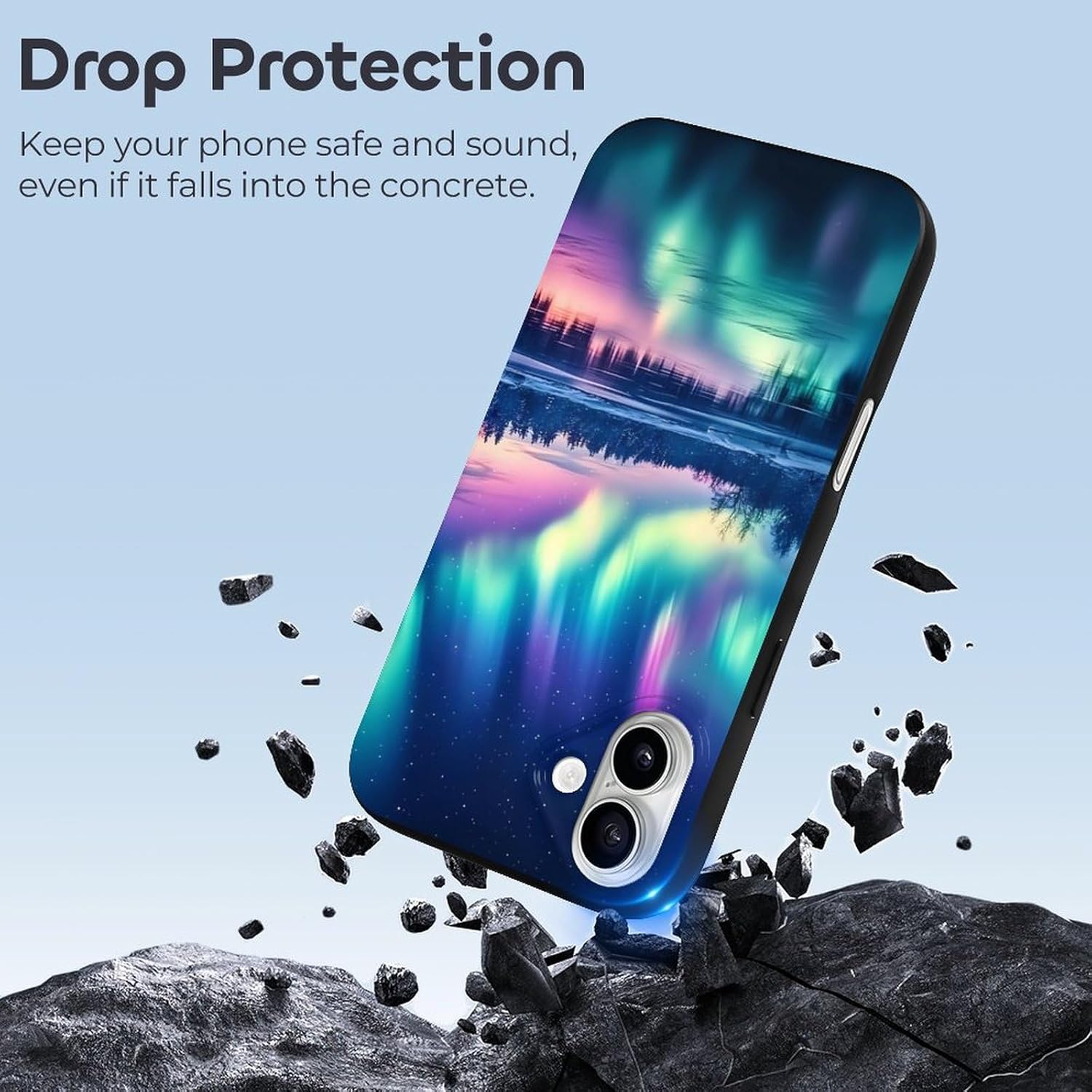 Northern Lights Compatible for iPhone 16 Plus Case Soft Protective Phone Case Phone Cover Women Men · v2