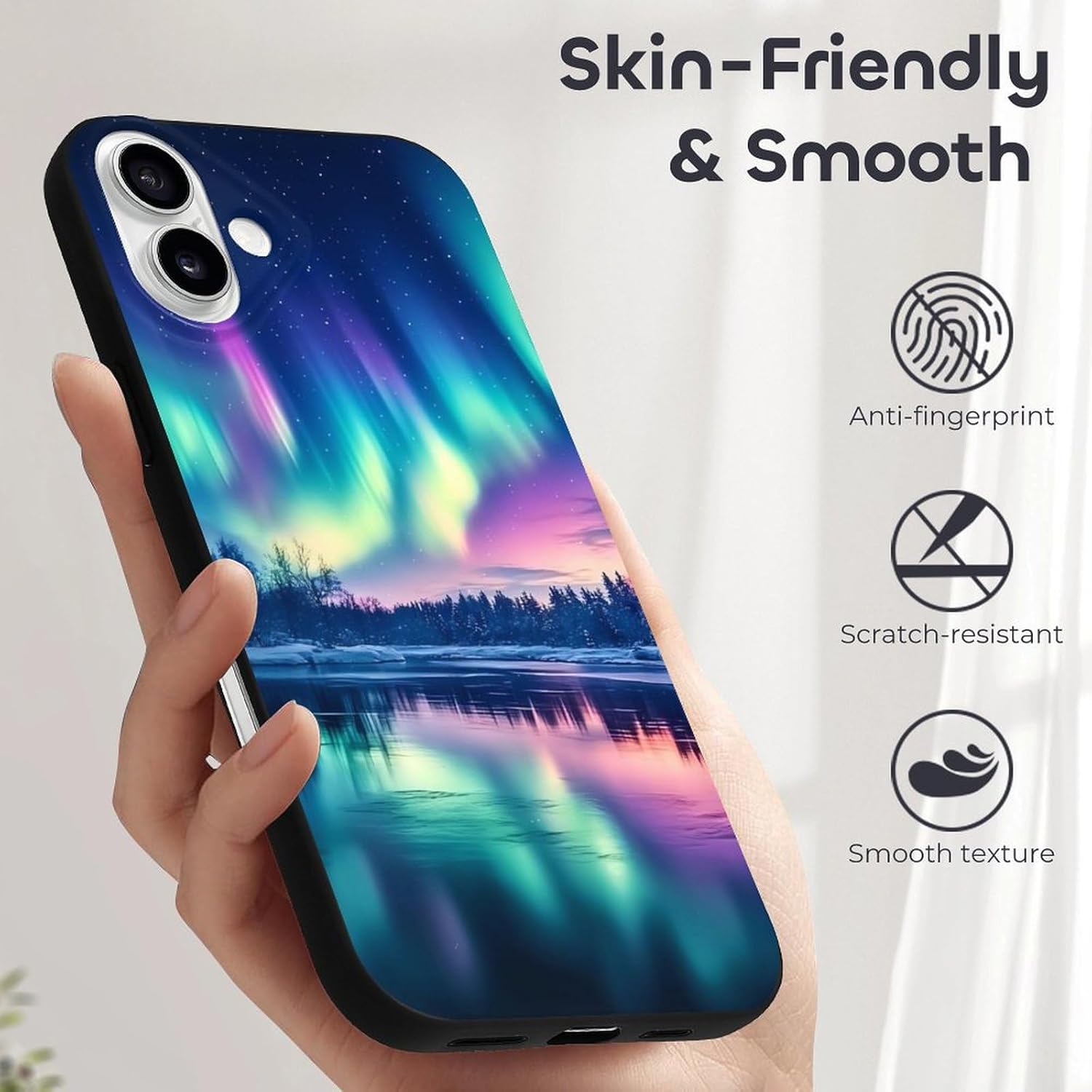 Northern Lights Compatible for iPhone 16 Plus Case Soft Protective Phone Case Phone Cover Women Men · v2