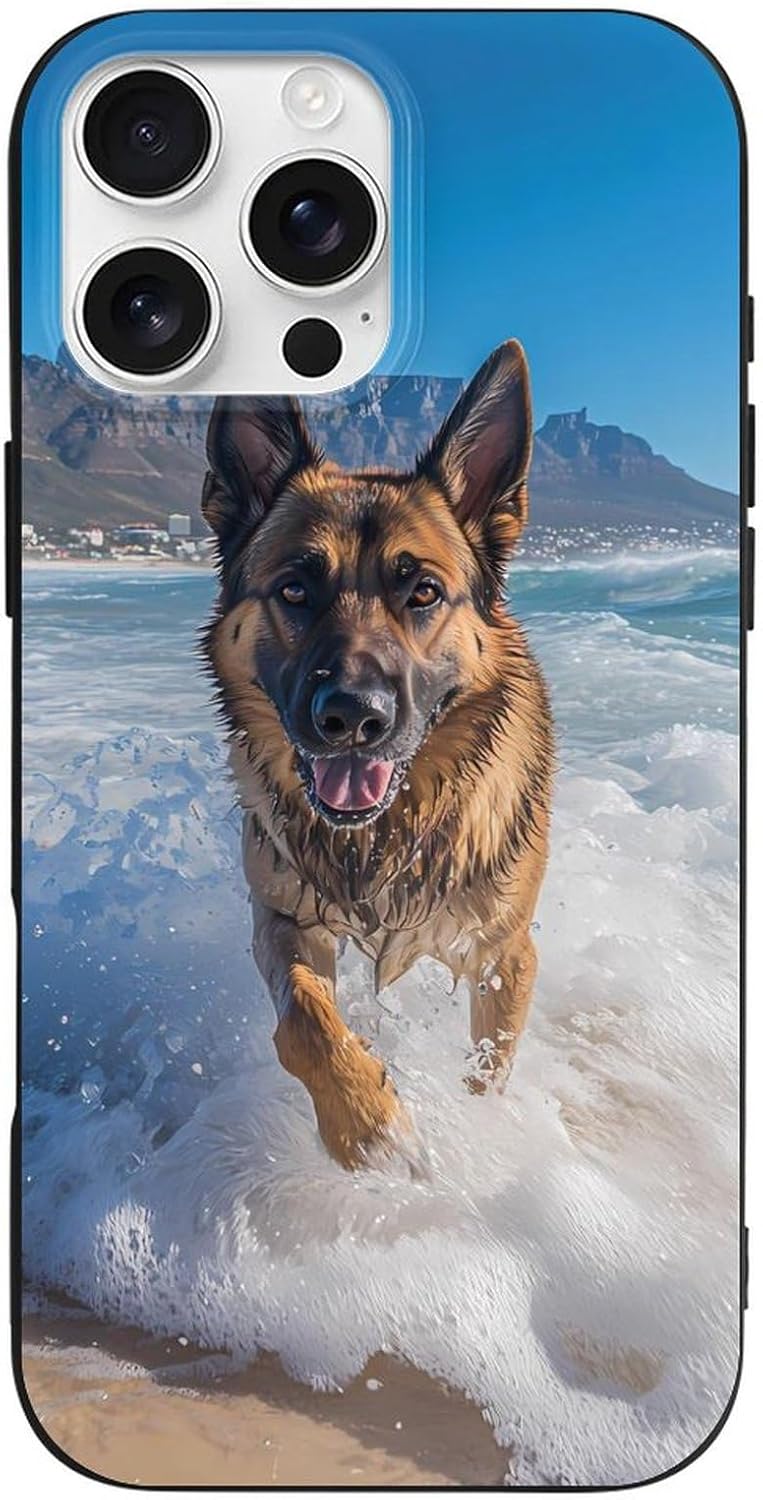 German Shepherd Compatible for iPhone 16 Pro Max Case Soft Protective Phone Case Phone Cover Women Men · v2