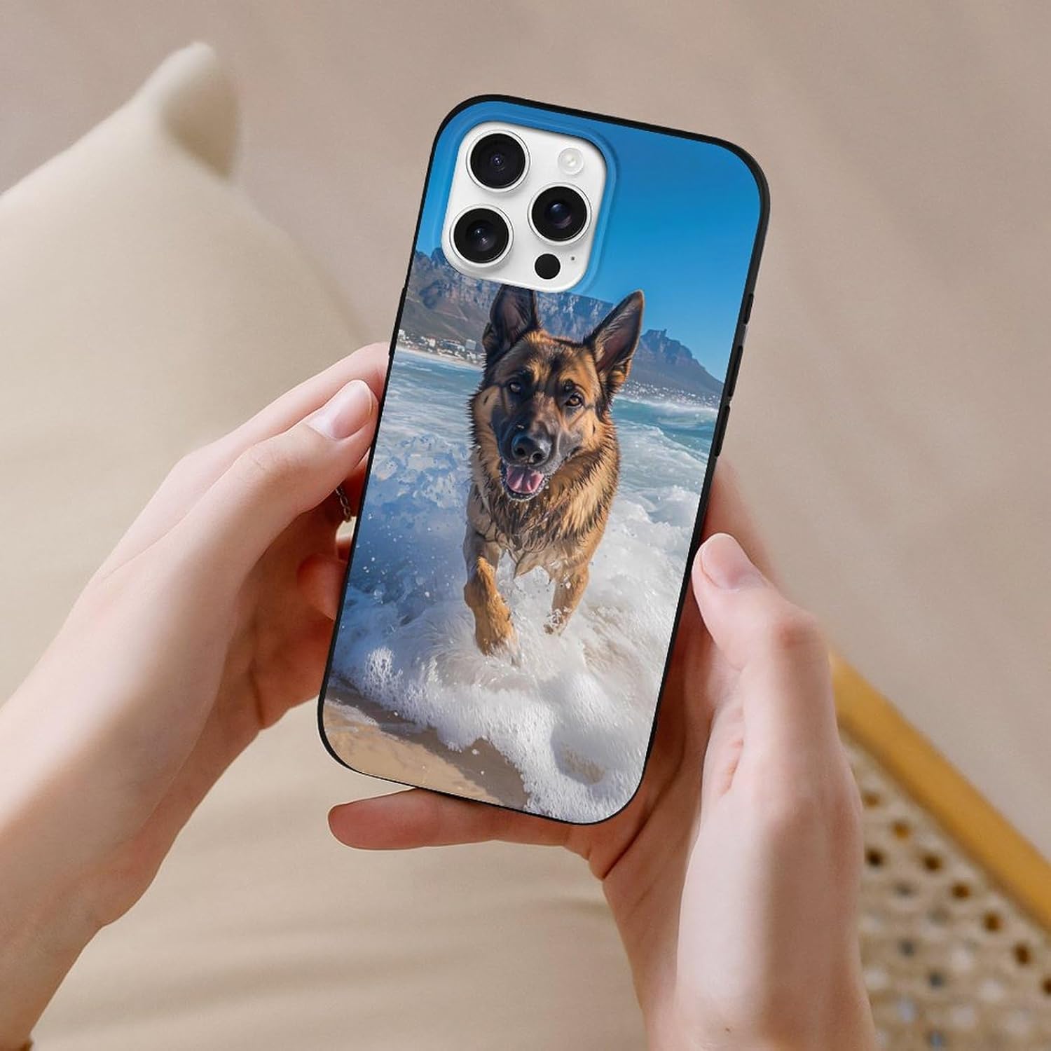 German Shepherd Compatible for iPhone 16 Pro Max Case Soft Protective Phone Case Phone Cover Women Men · v2