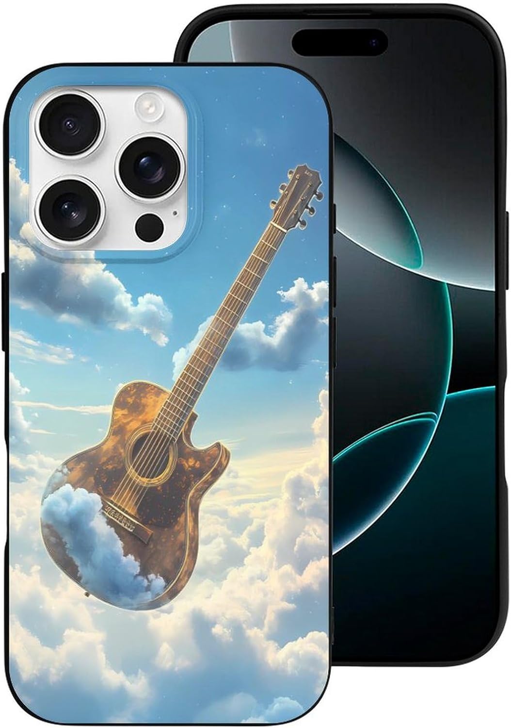 Guitar in The Sky Compatible for iPhone 16 Pro Case Soft Protective Phone Case Phone Cover Women Men · v2