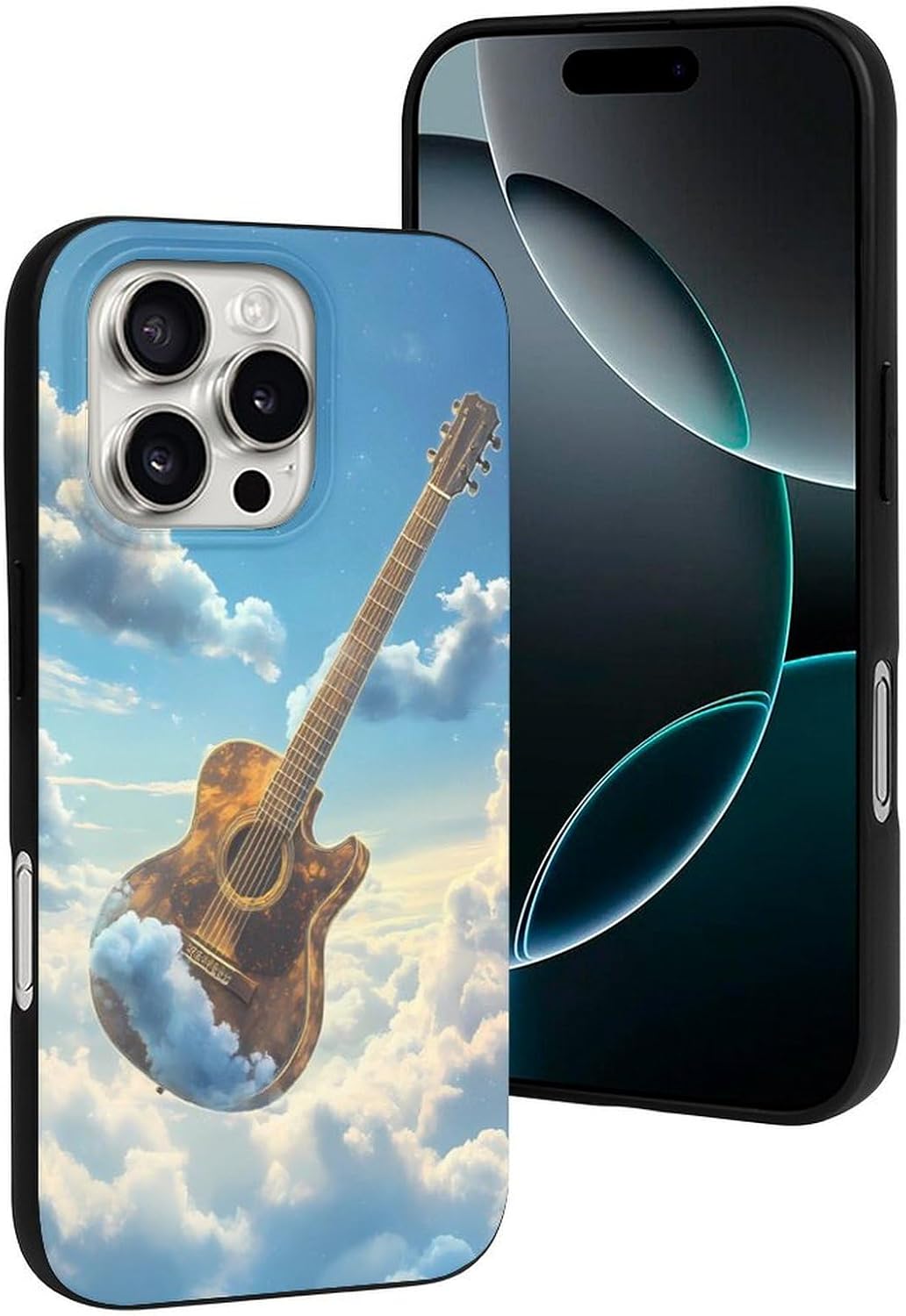 Guitar in The Sky Compatible for iPhone 16 Pro Case Soft Protective Phone Case Phone Cover Women Men · v2