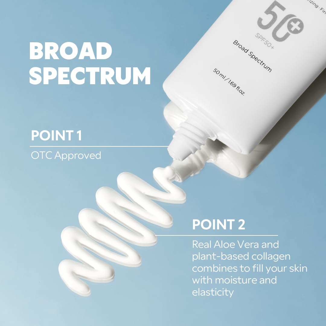 TIRTIR Hydro UV Shield Sunscreen | SPF 50  UVA/UVB Protection, Lightweight, No White Cast, Non-greasy, Korean Sunscreen, 1.69 Fl Oz (Pack of 1)