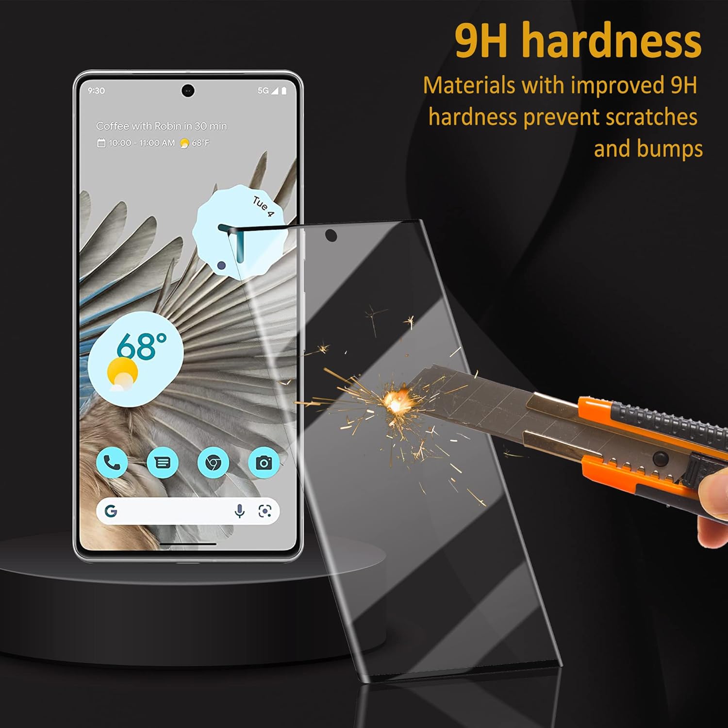[2 2 Pack] Designed For Pixel 7 Pro Screen Protector, (2 Pack Tempered Glass   2 Pack Camera Lens Protector), 9H Hardness, Unlock In No Time, 3D Curved For Google Pixel 7 Pro Screen Protector