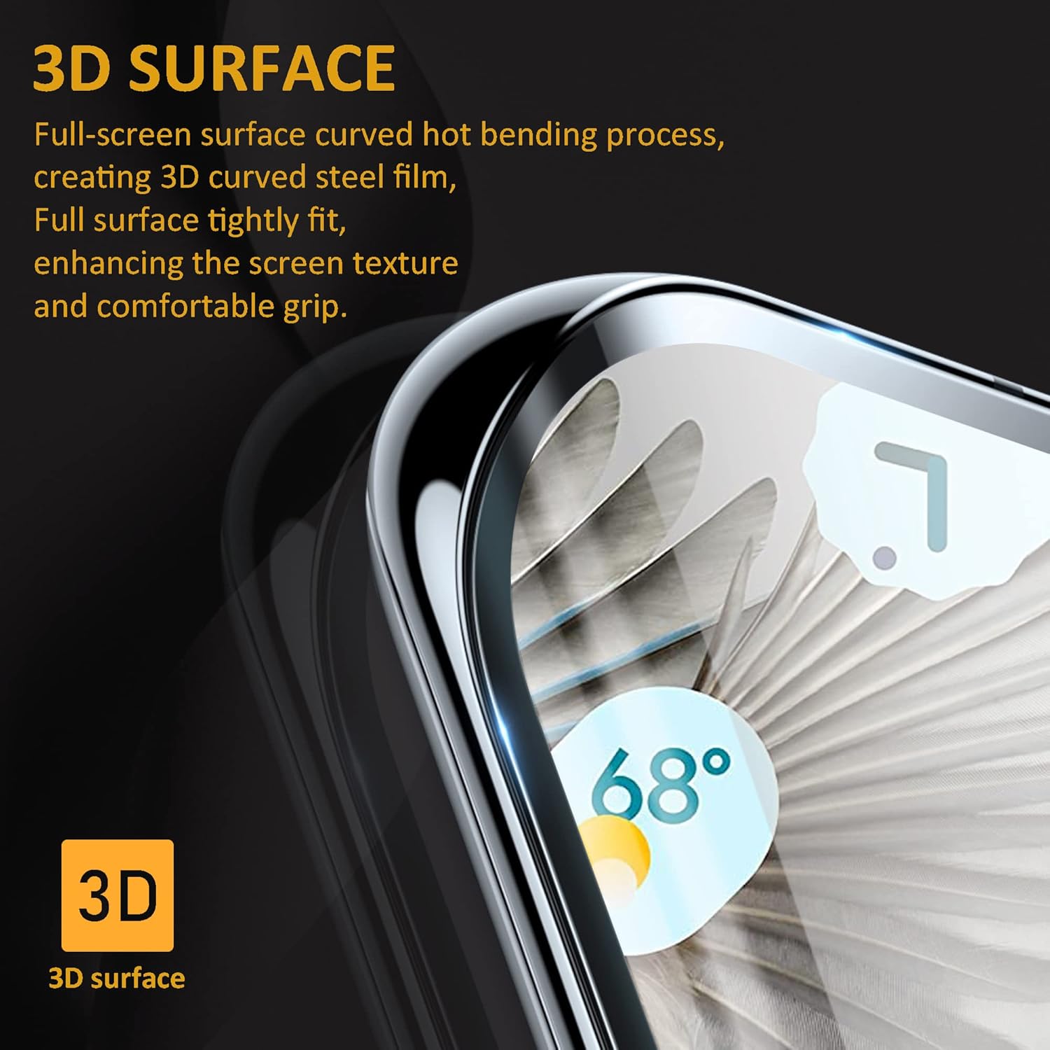 [2 2 Pack] Designed For Pixel 7 Pro Screen Protector, (2 Pack Tempered Glass   2 Pack Camera Lens Protector), 9H Hardness, Unlock In No Time, 3D Curved For Google Pixel 7 Pro Screen Protector