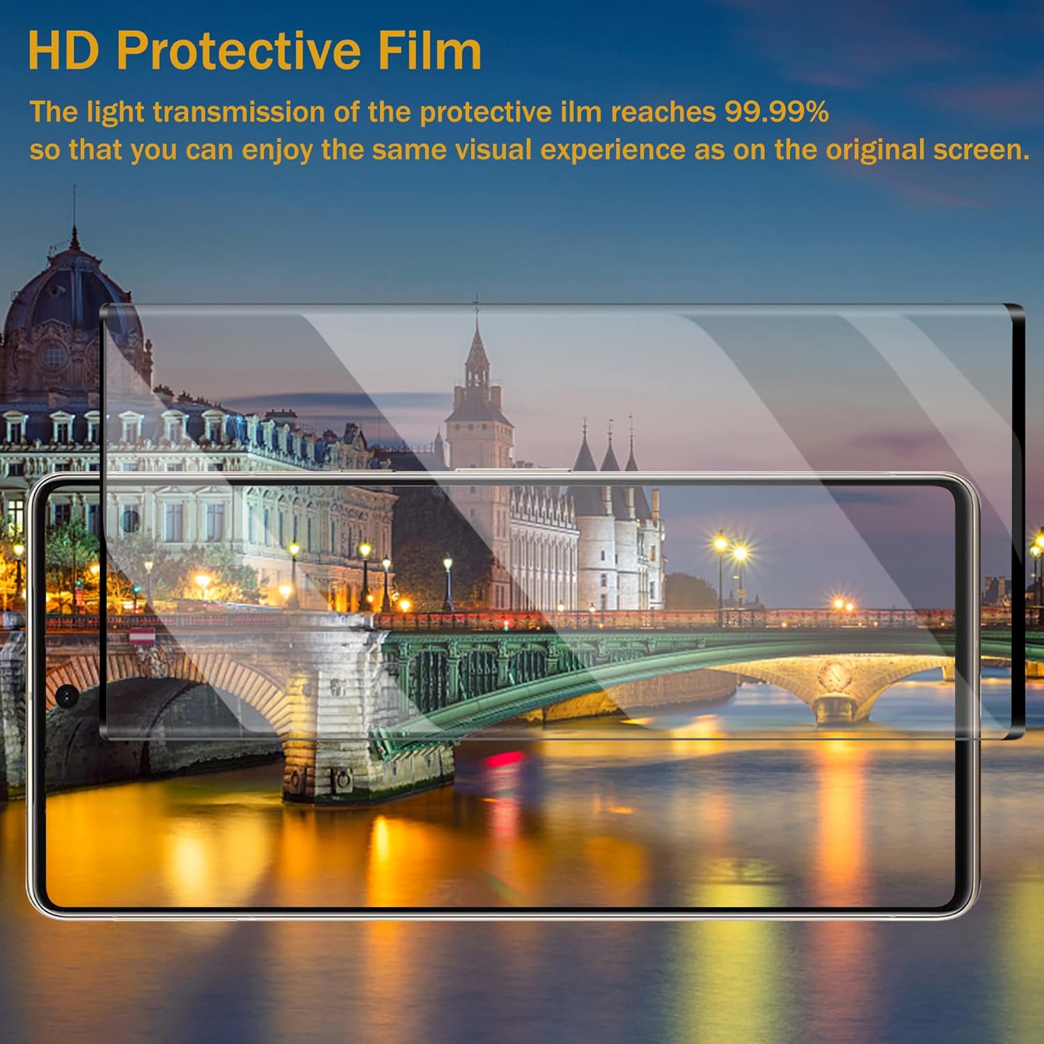 [2 2 Pack] Designed For Pixel 7 Pro Screen Protector, (2 Pack Tempered Glass   2 Pack Camera Lens Protector), 9H Hardness, Unlock In No Time, 3D Curved For Google Pixel 7 Pro Screen Protector